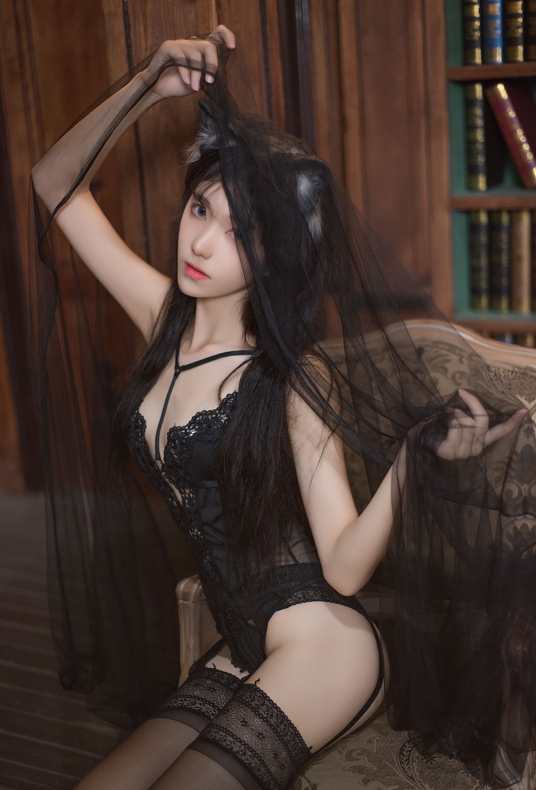 图片[8]-[网红COSER写真] 动漫博主南桃Momoko – 黑内衣-秀臀网-高品质图集网