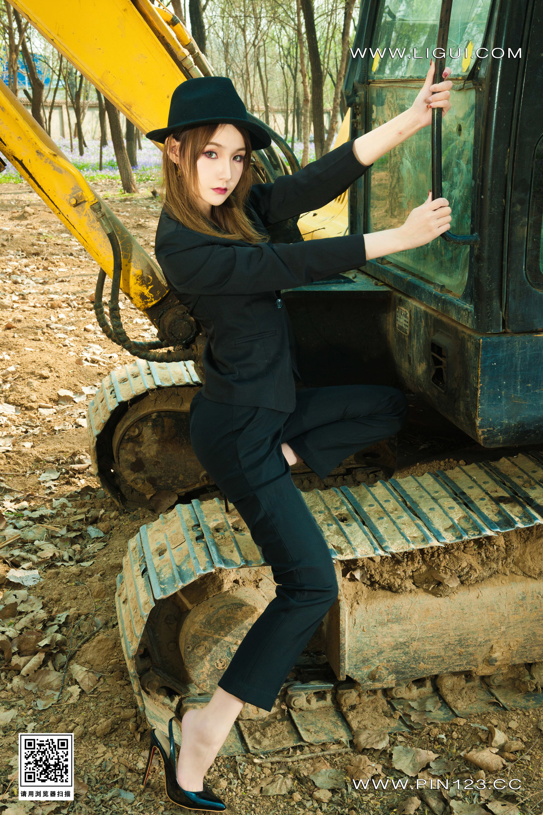 图片[6]-[Ligui丽柜] 2023.04.10 野外柑丝 心心-秀臀网-高品质图集网