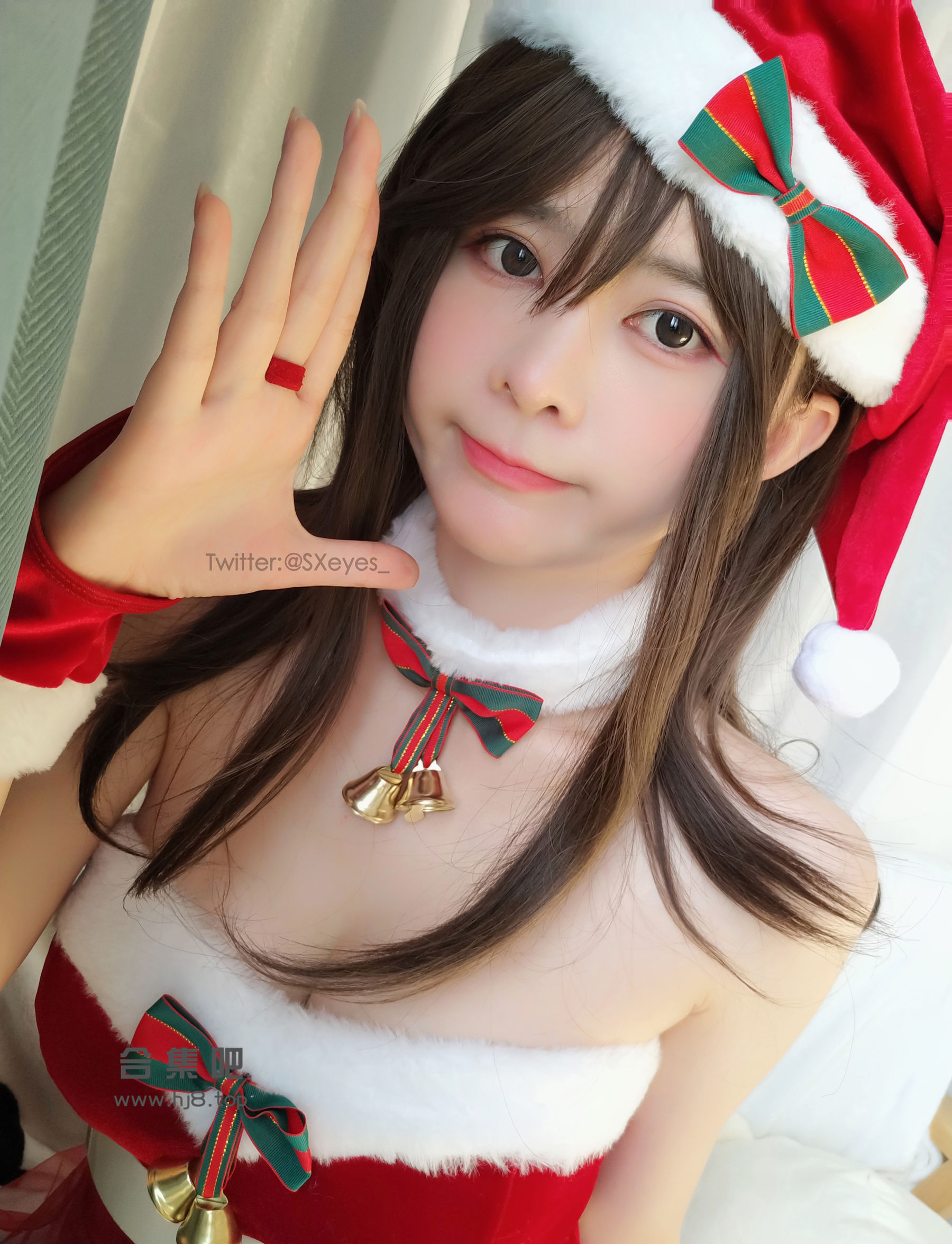 图片[8]-[网红COS] 萌妹子眼酱大魔王w – 圣诞老人-秀臀网-高品质图集网