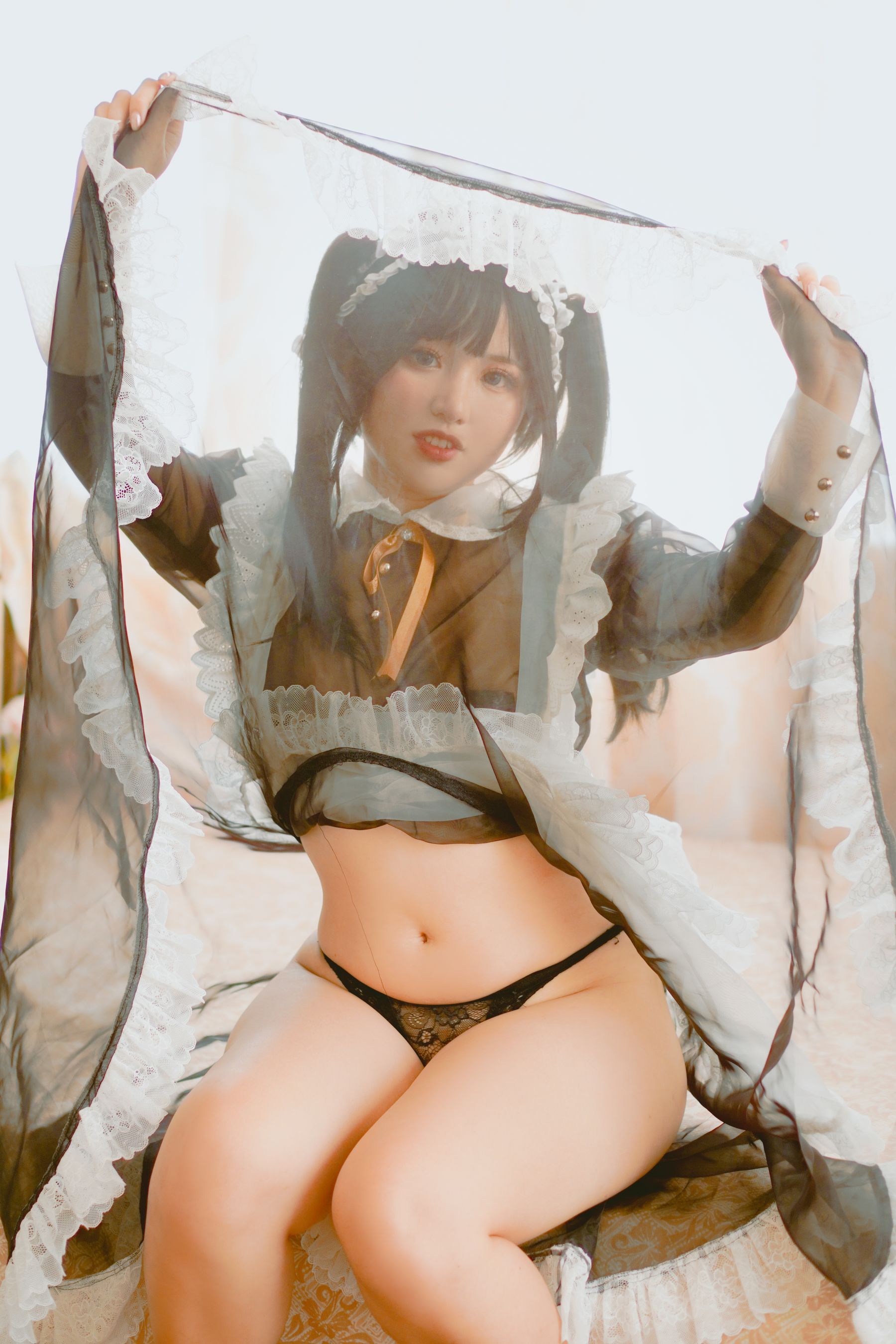 图片[2]-[福利COS] Chono Black – Transparent Maid-秀臀网-高品质图集网