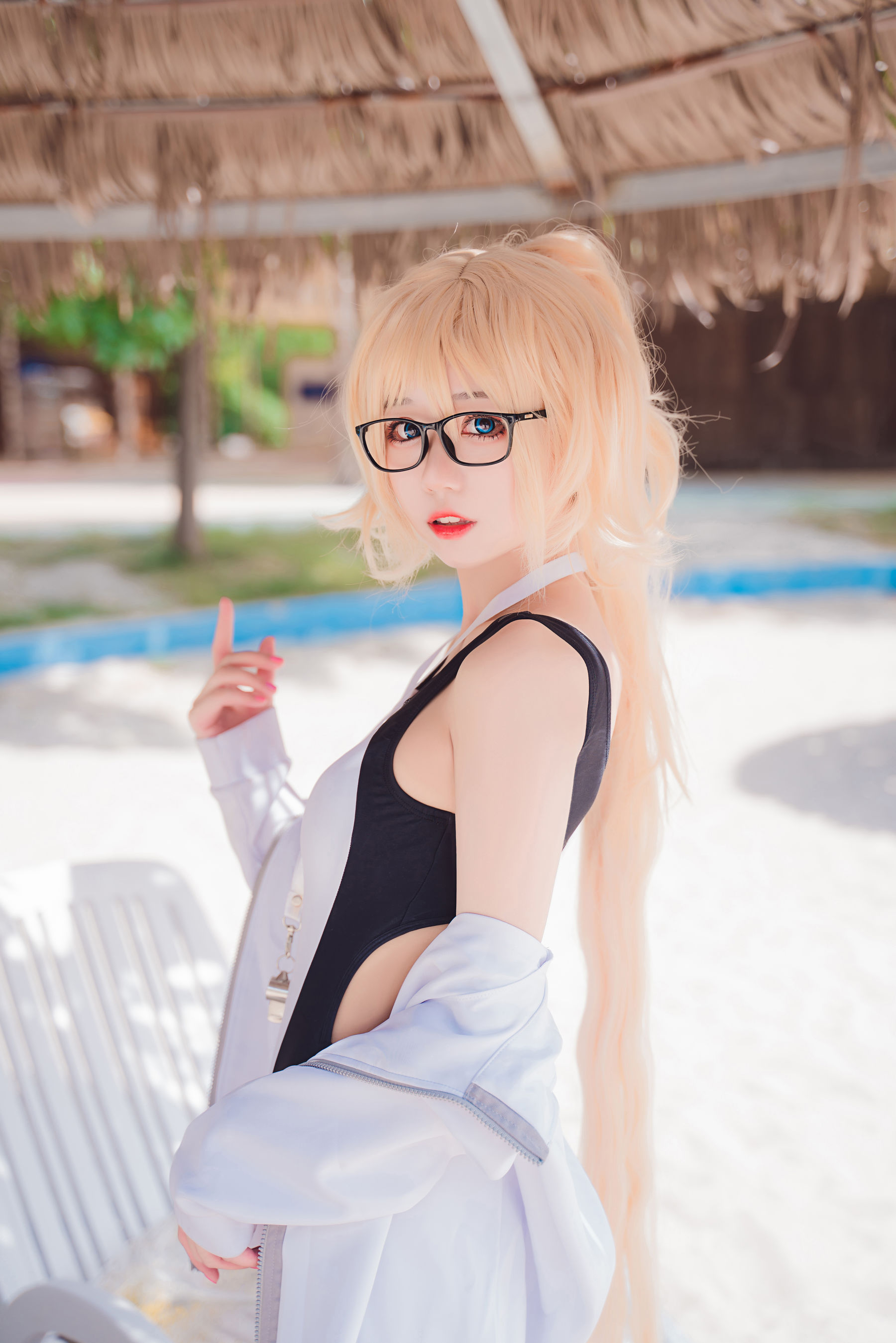 图片[9]-[COS福利] 猫君君MaoJun – 贞德竞技泳装-秀臀网-高品质图集网