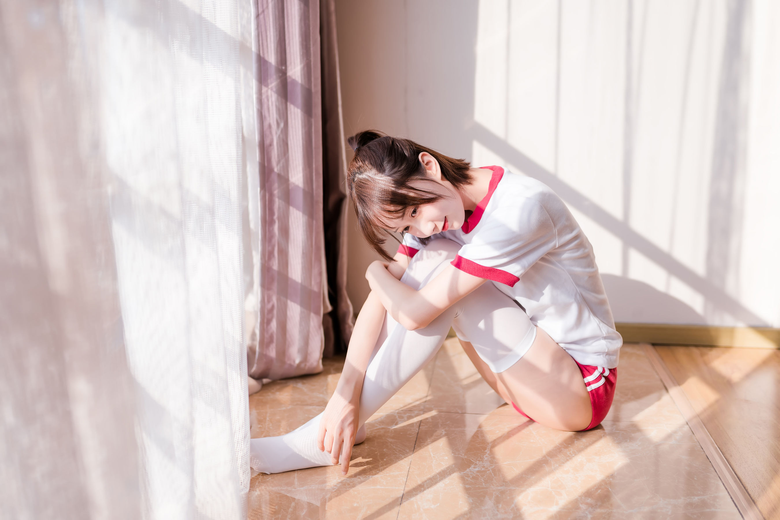 图片[8]-[COS福利] 萌系小姐姐木绵绵OwO – 死库水 体操服 女仆-秀臀网-高品质图集网