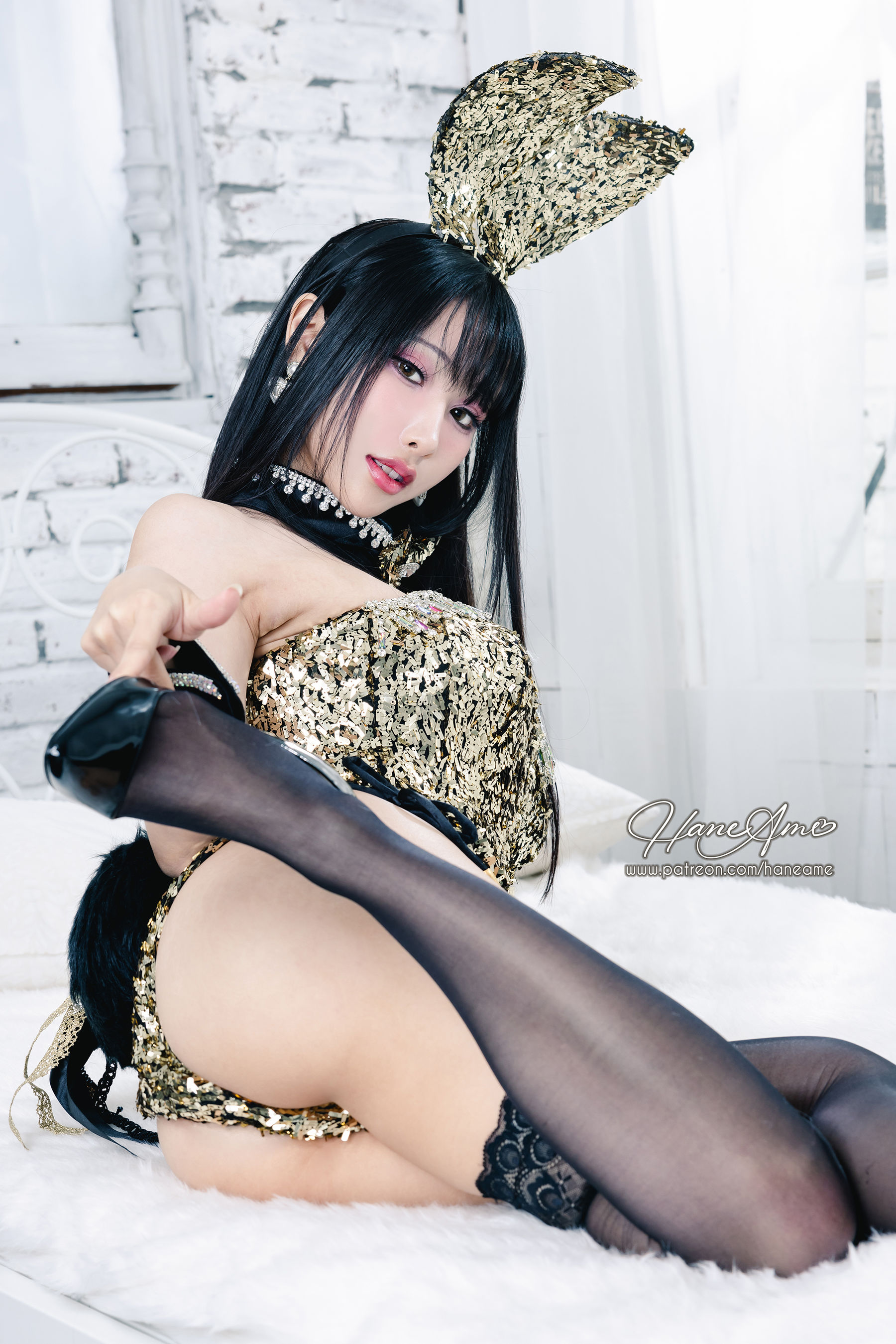 图片[8]-[福利COS] Hane Ame 雨波写真 – Dazzling Bunny 炫目兔女郎-秀臀网-高品质图集网