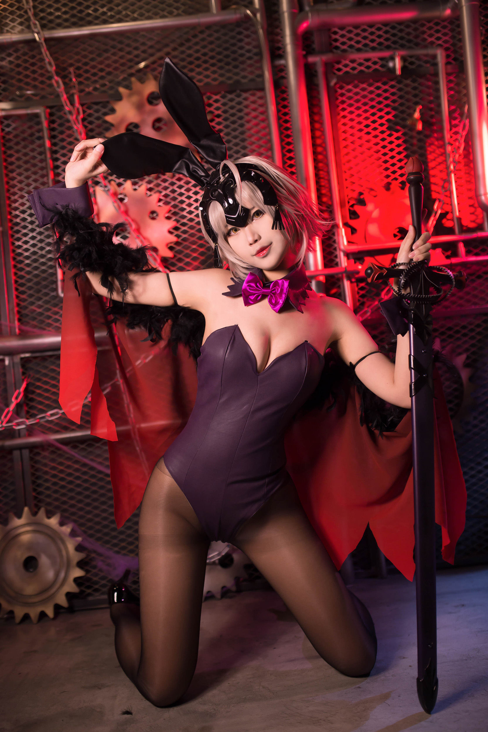 图片[8]-[Cosplay写真] Coser萱-KaYa – 黑贞 兔女郎-秀臀网-高品质图集网