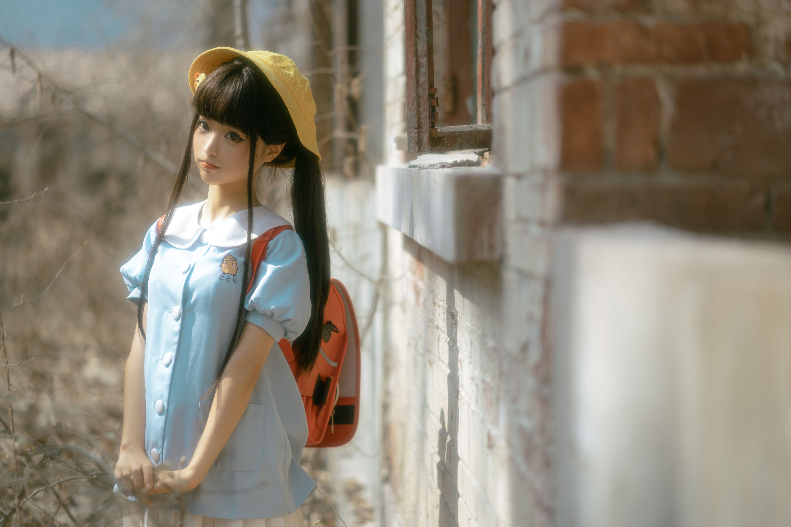 图片[3]-[福利COS] 动漫博主蠢沫沫 – 小黄帽 绅士版-蕾丝百合网-美图分享,Cosplay美图,私房写真,套图下载