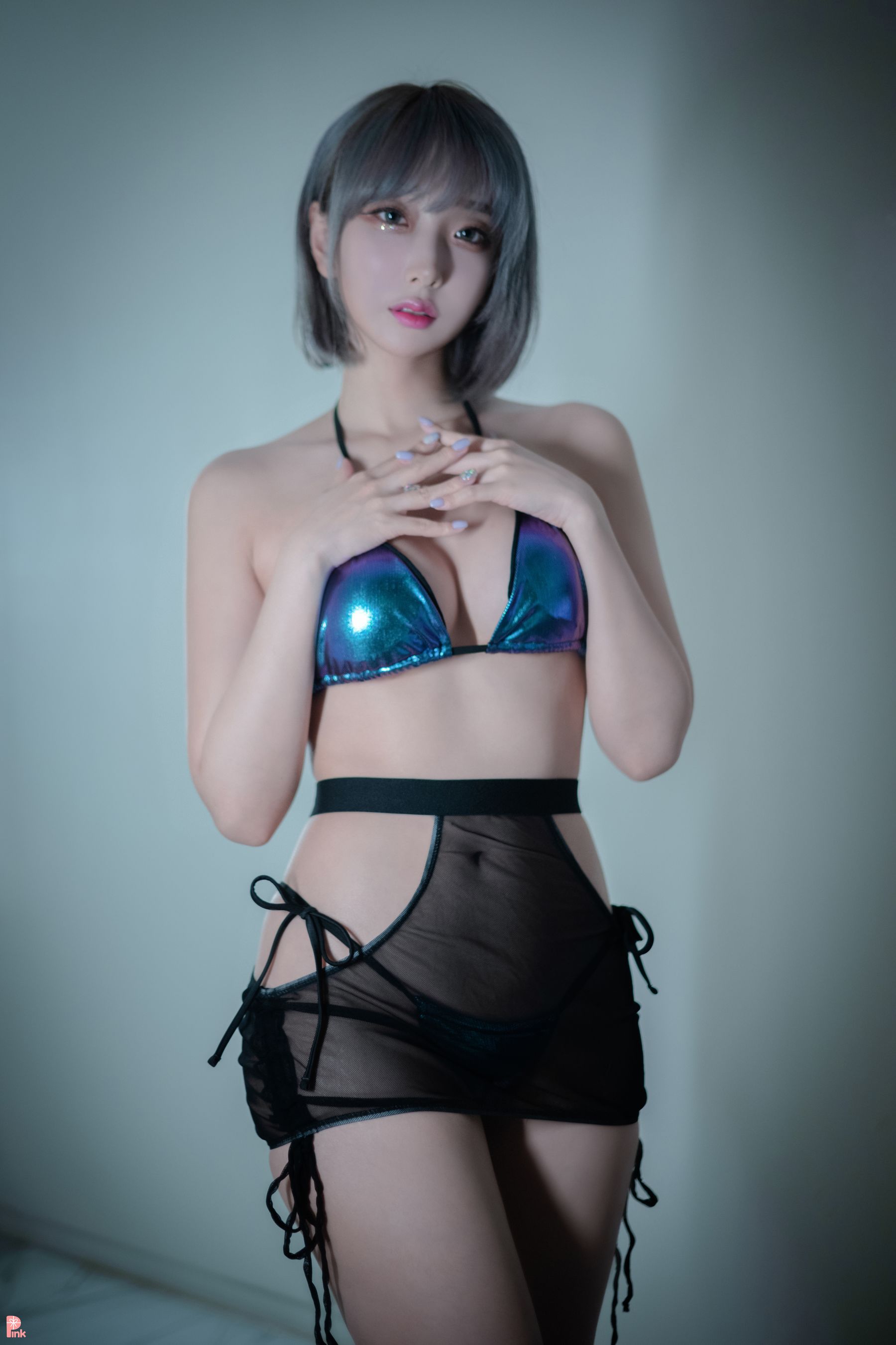 [PINK RIBBON] Dayeon – E-bIKINI Blue-蕾丝百合网-美图分享,Cosplay美图,私房写真,套图下载