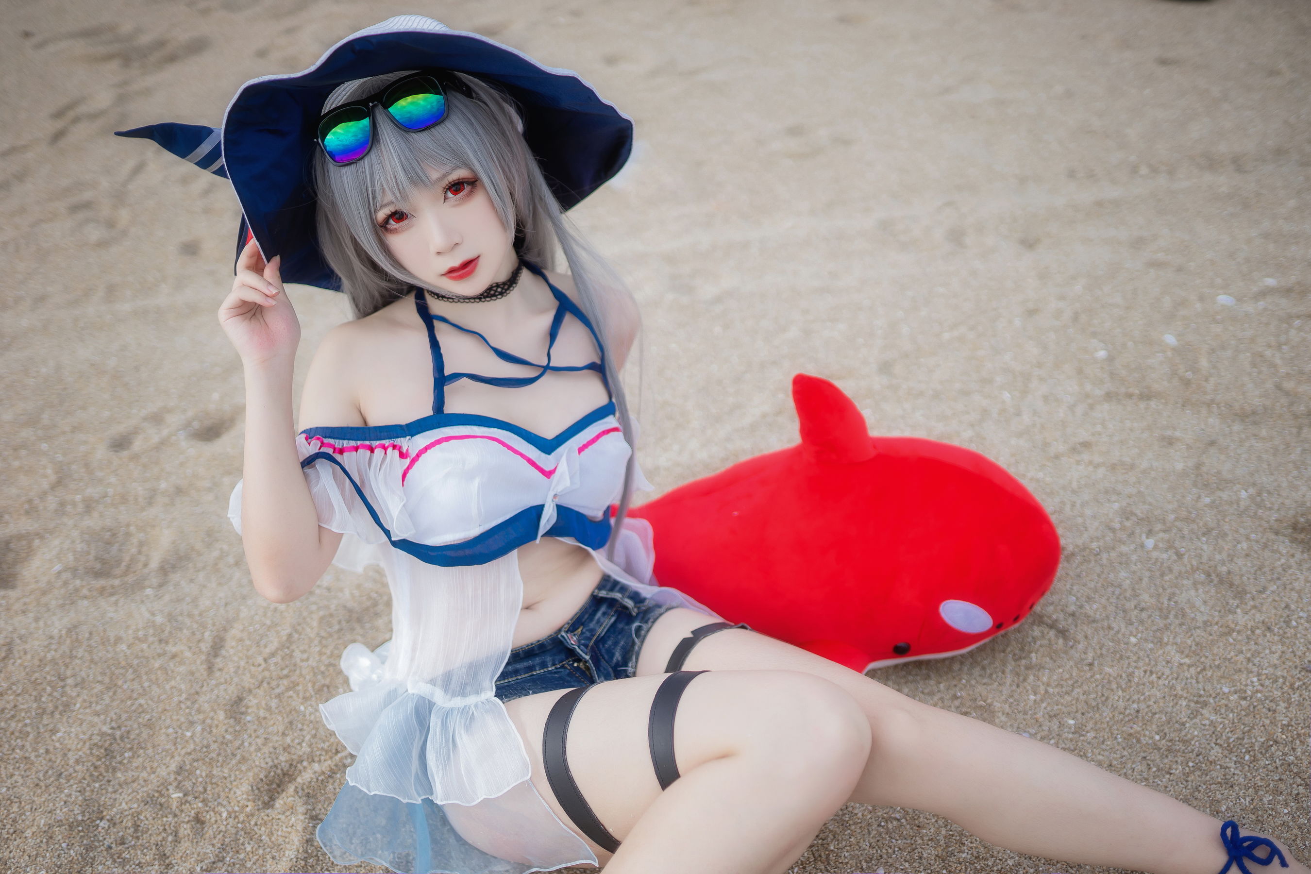 图片[7]-[Cosplay] 动漫博主樱落酱w – 斯卡蒂泳装-秀臀网-高品质图集网