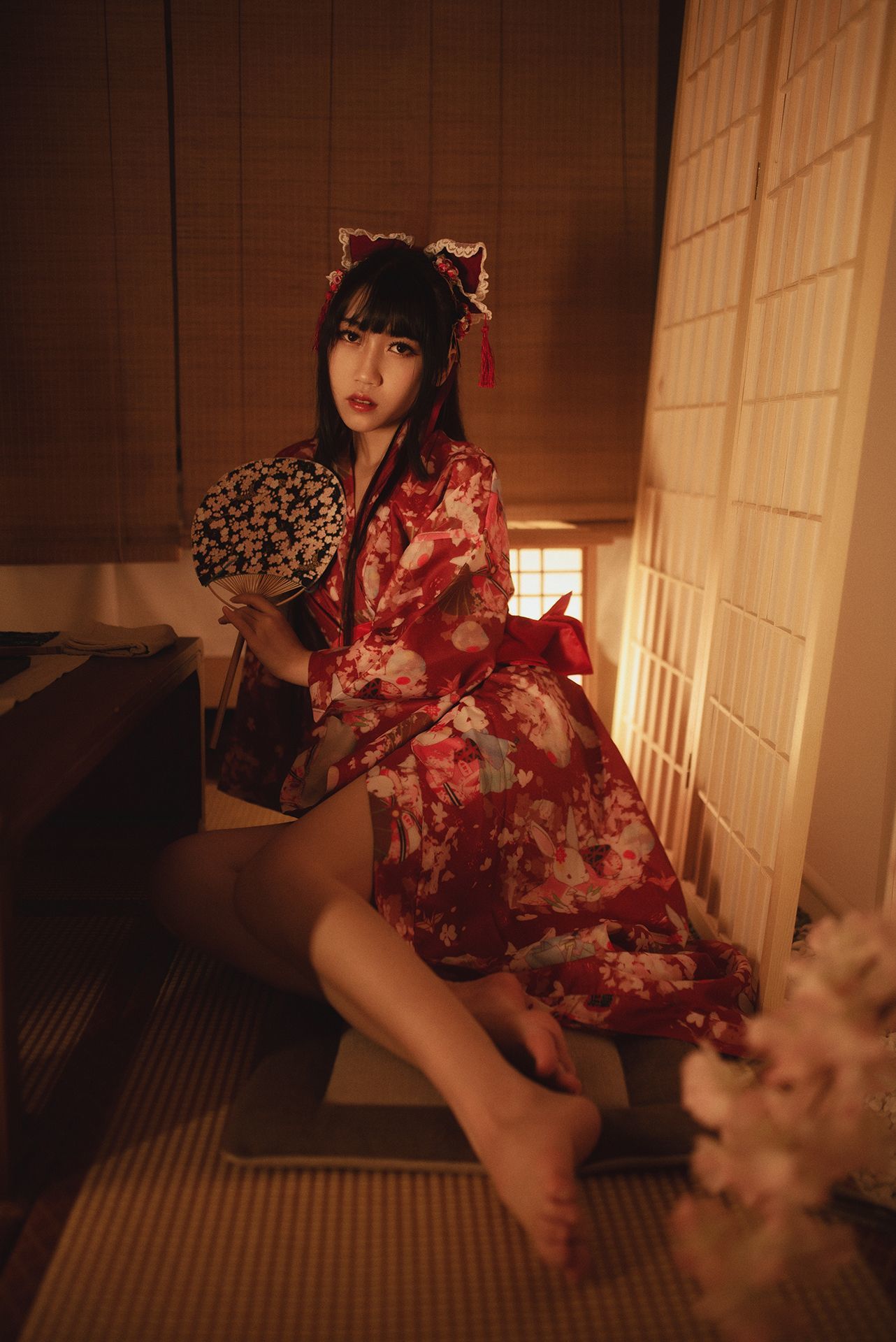微博人气Coser不呆猫 – 捆绑和服-蕾丝百合网-美图分享,Cosplay美图,私房写真,套图下载