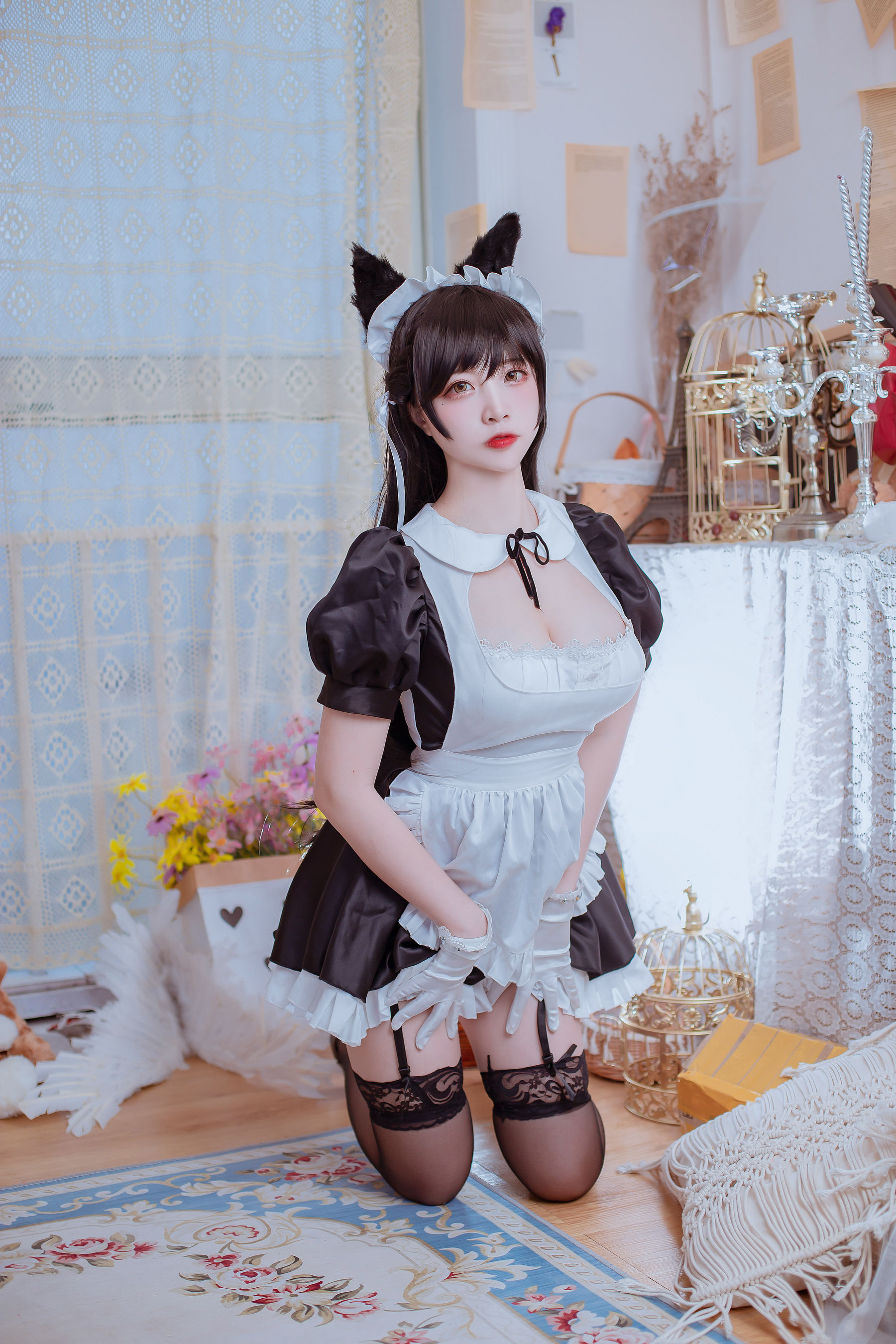图片[8]-[Cosplay写真] 人气Coser二佐Nisa – 犬之眷之碧蓝爱宕 女仆-秀臀网-高品质图集网