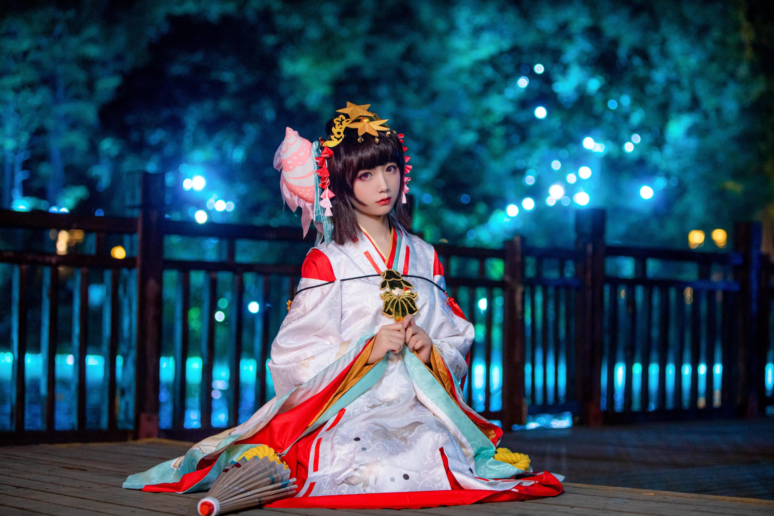 图片[2]-[Cosplay写真] 动漫博主弦音sic – 阴阳师 神乐-蕾丝百合网-美图分享,Cosplay美图,私房写真,套图下载
