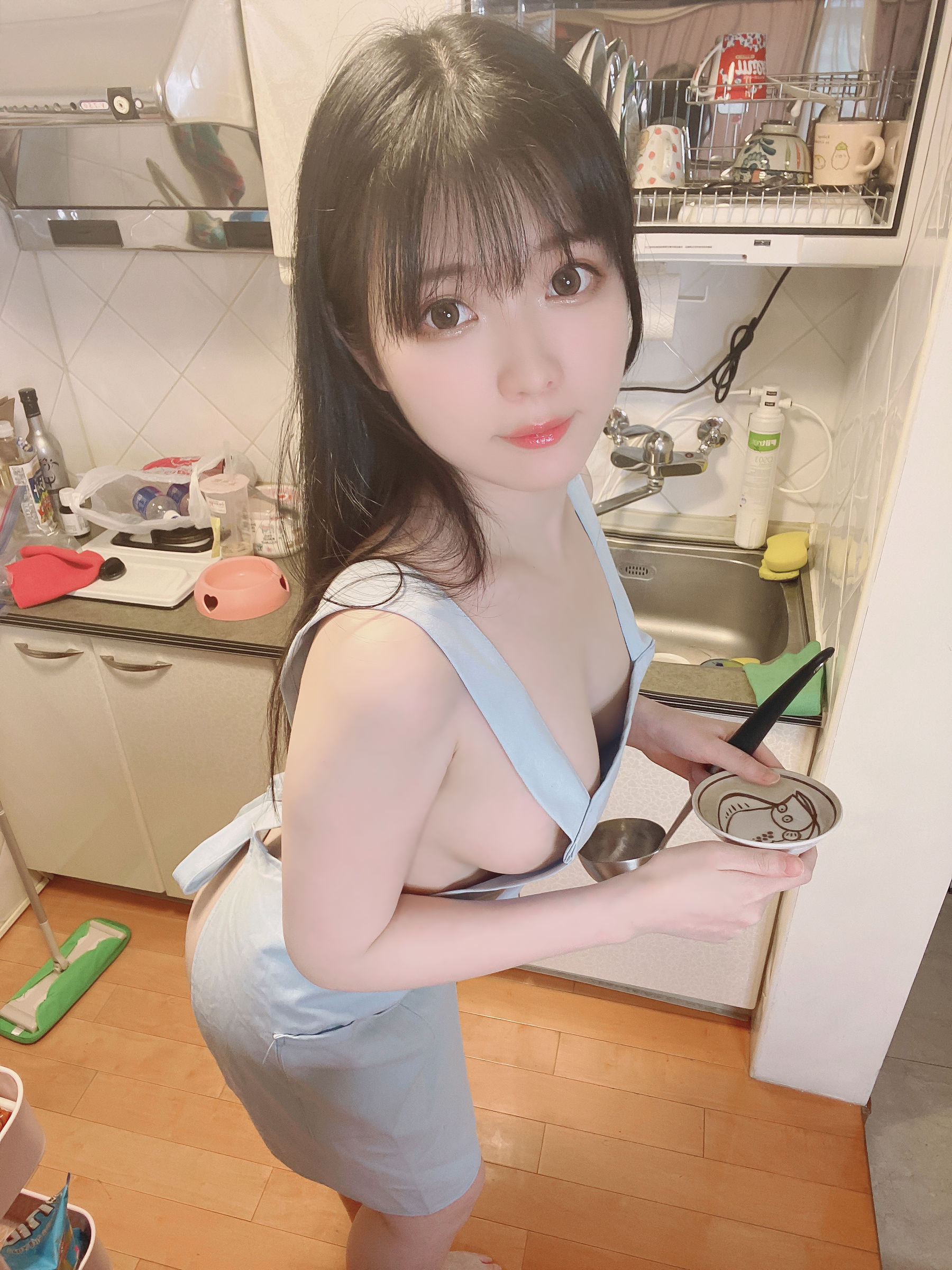 图片[7]-[福利COS] 微博妹纸霜月shimo – 裸エプロン__━(___)━!-秀臀网-高品质图集网