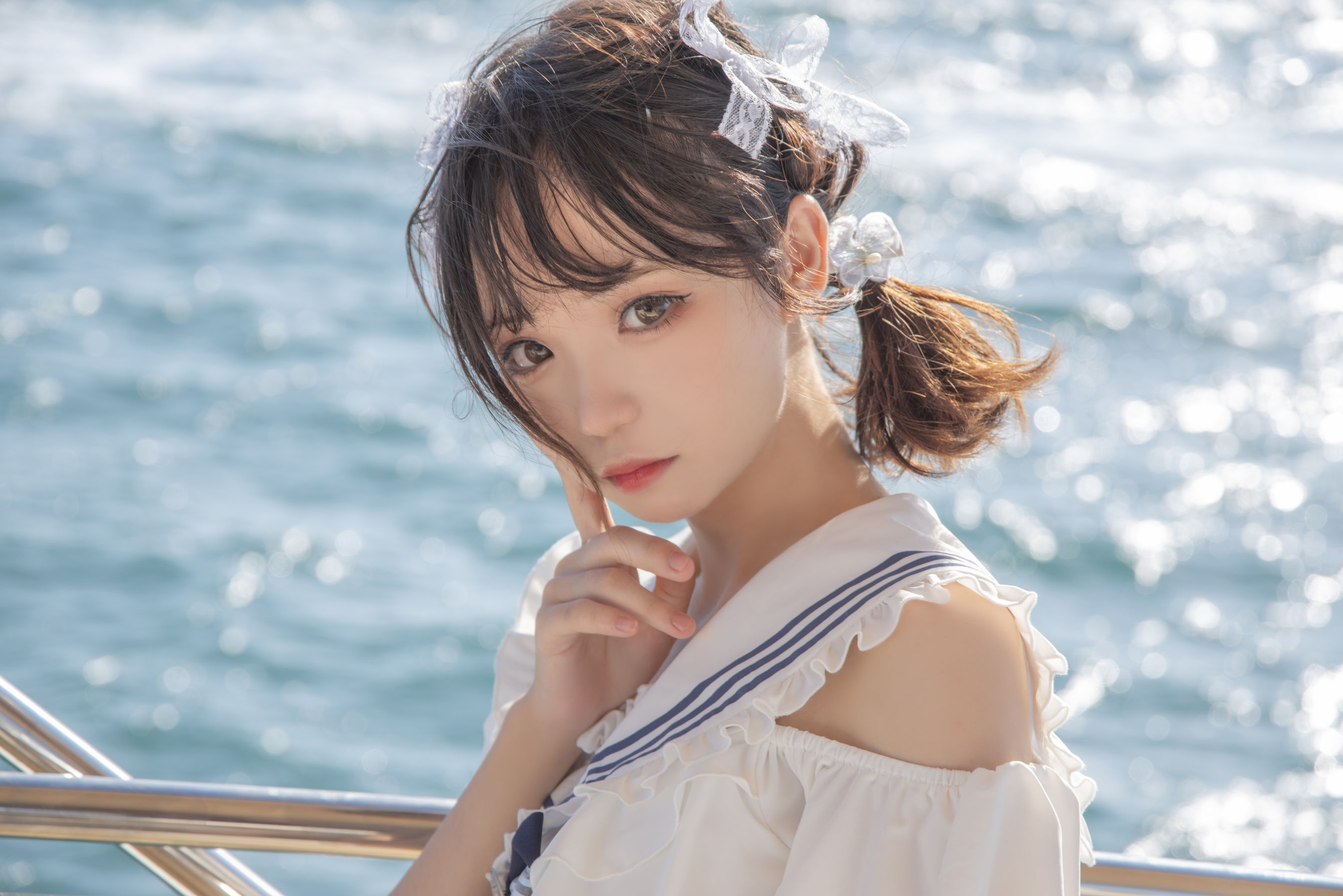 图片[7]-[福利COS] 花柒Hana – 三亚熊之海军风泳装-秀臀网-高品质图集网