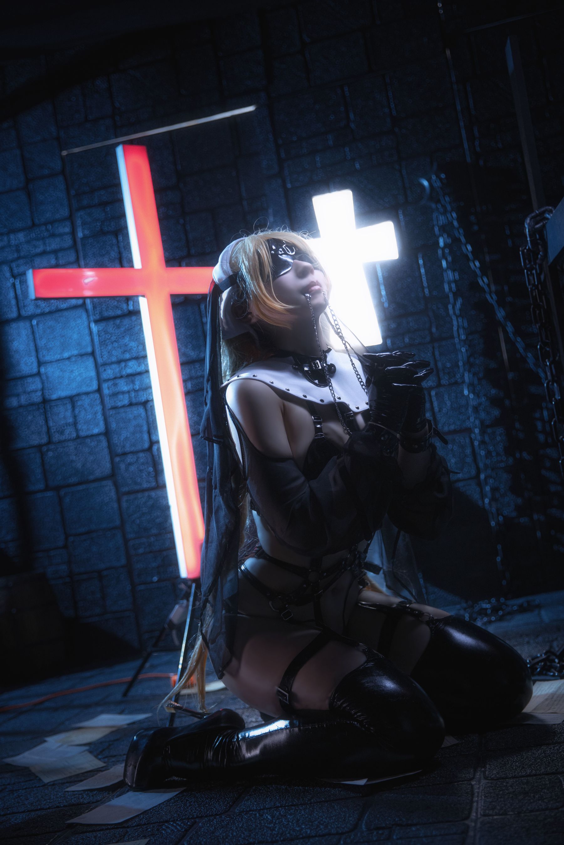 [网红COS] Zaya秋 – 赎罪修女-蕾丝百合网-美图分享,Cosplay美图,私房写真,套图下载