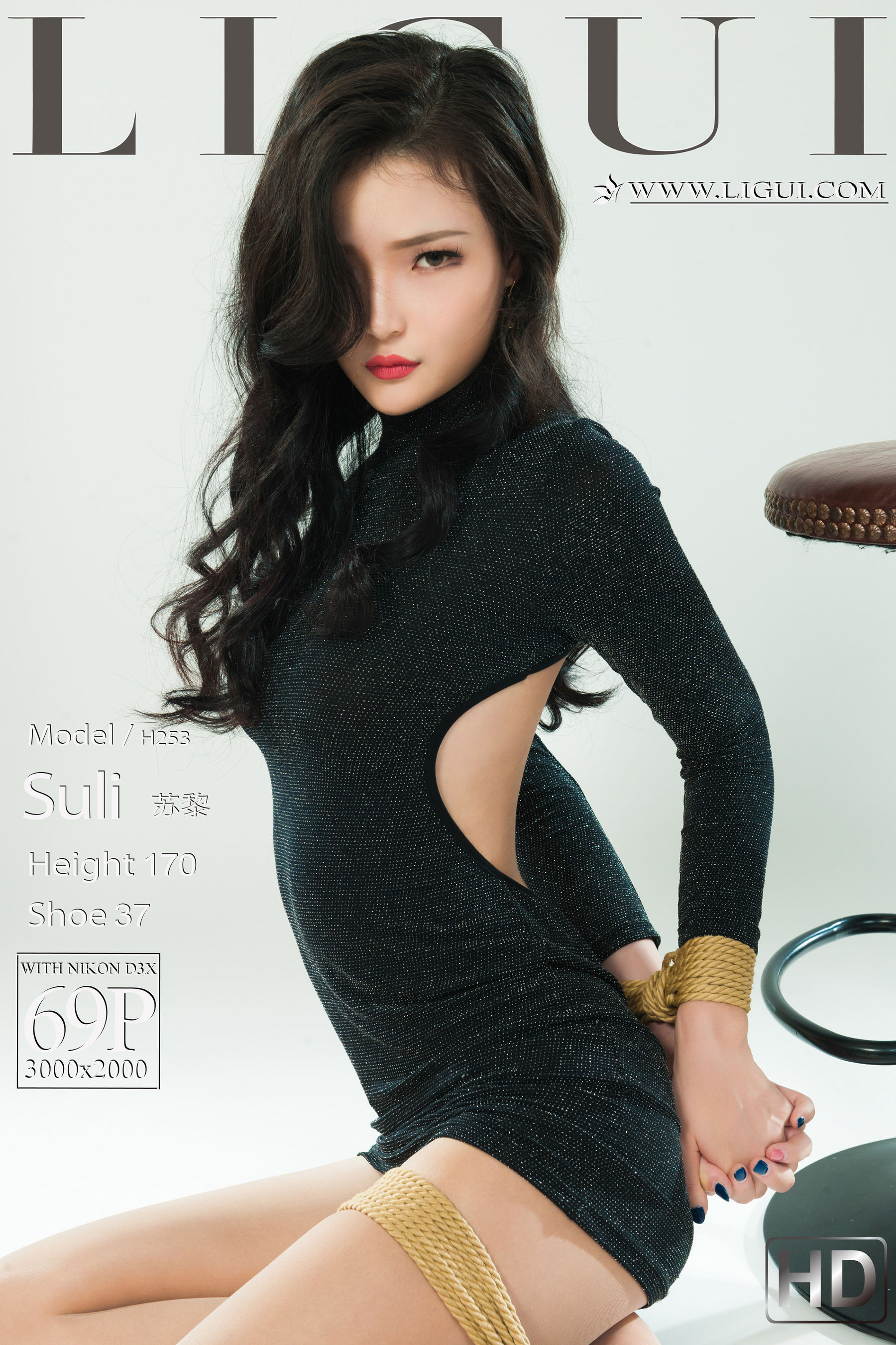 图片[1]-[丽柜Ligui] 苏黎 紧缚香莲-秀臀网-高品质图集网