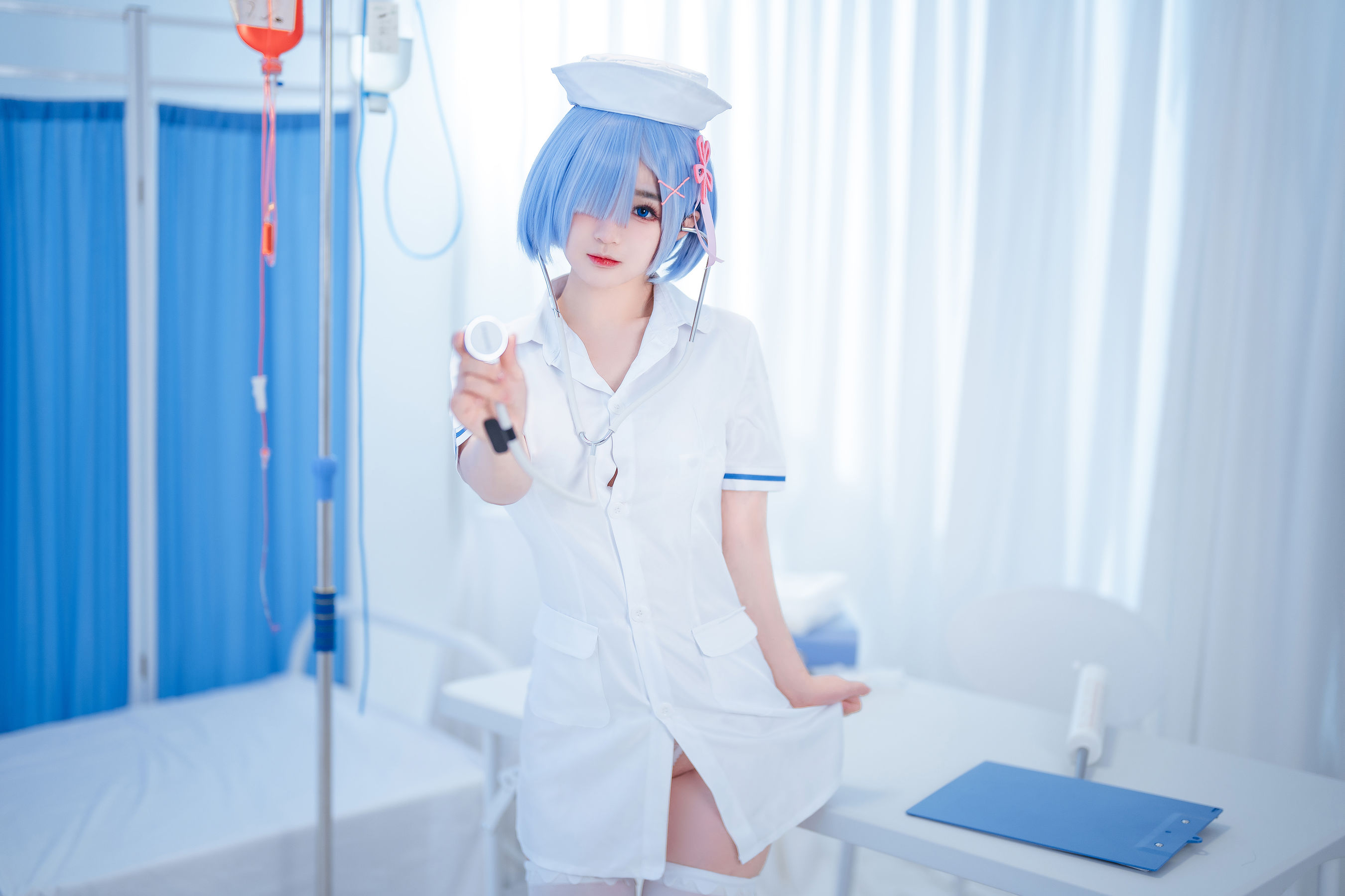 图片[5]-[福利COS] 桜井宁宁 – 雷姆护士-蕾丝百合网-美图分享,Cosplay美图,私房写真,套图下载