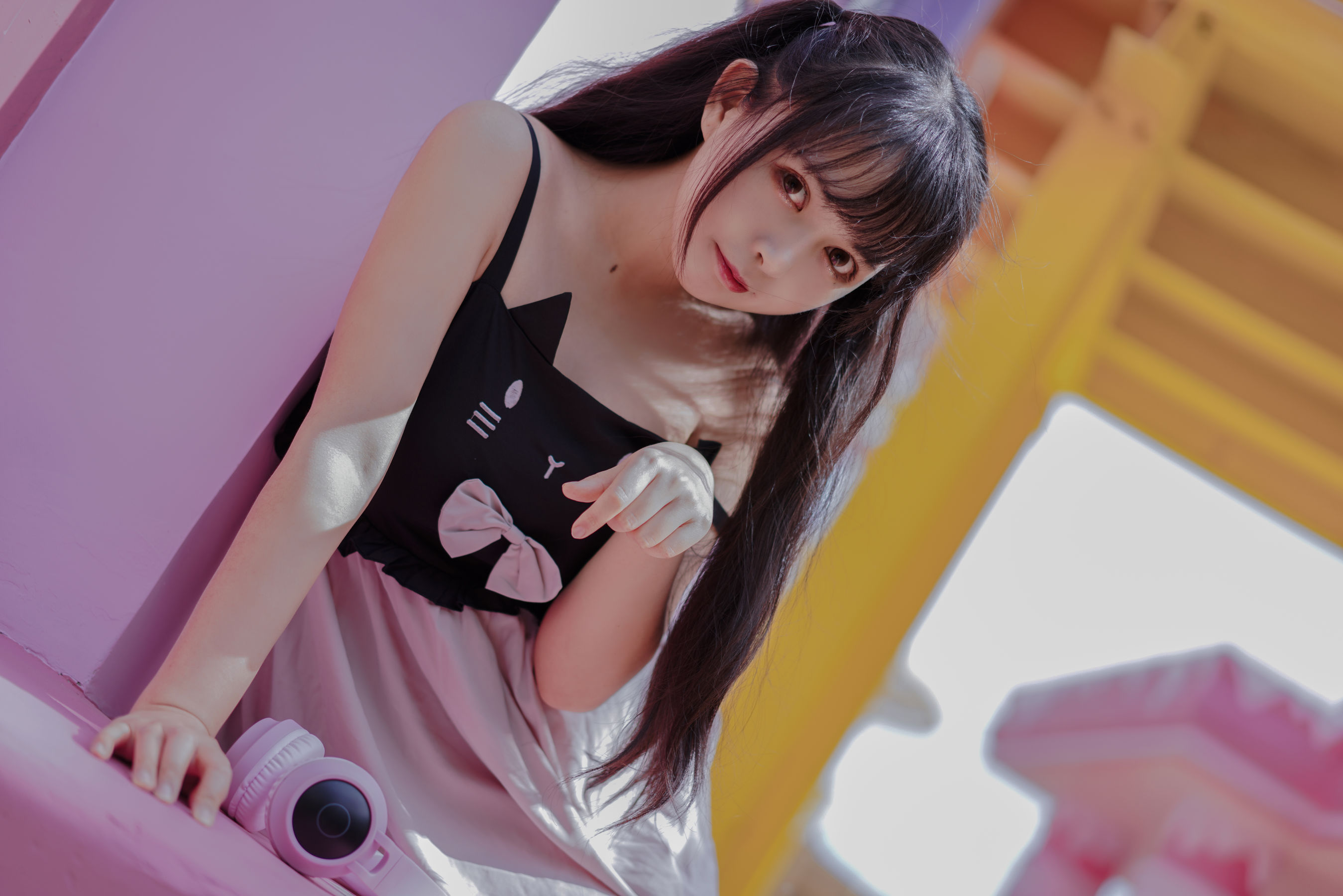 图片[9]-[Cosplay写真] 大眼萌妹黑猫猫OvO – pink-秀臀网-高品质图集网