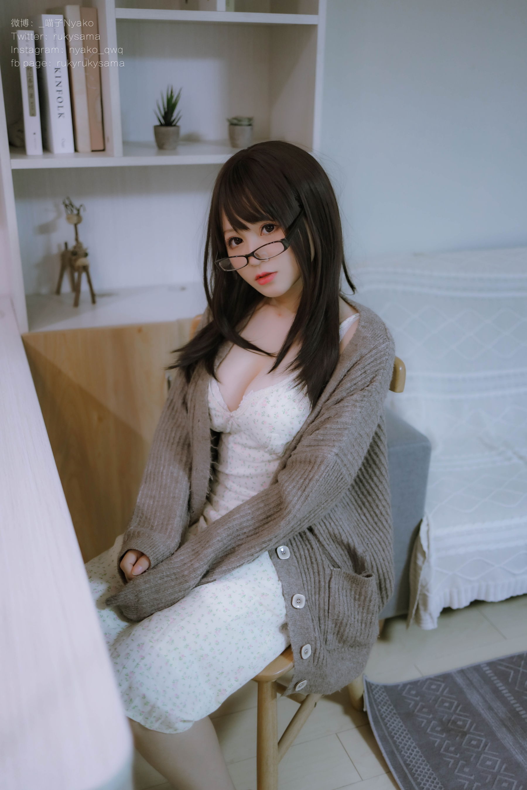 图片[2]-[网红COSER写真] 萌妹子Nyako喵子 – 妄想彼女との同棲生活 之 便服系列-蕾丝百合网-美图分享,Cosplay美图,私房写真,套图下载