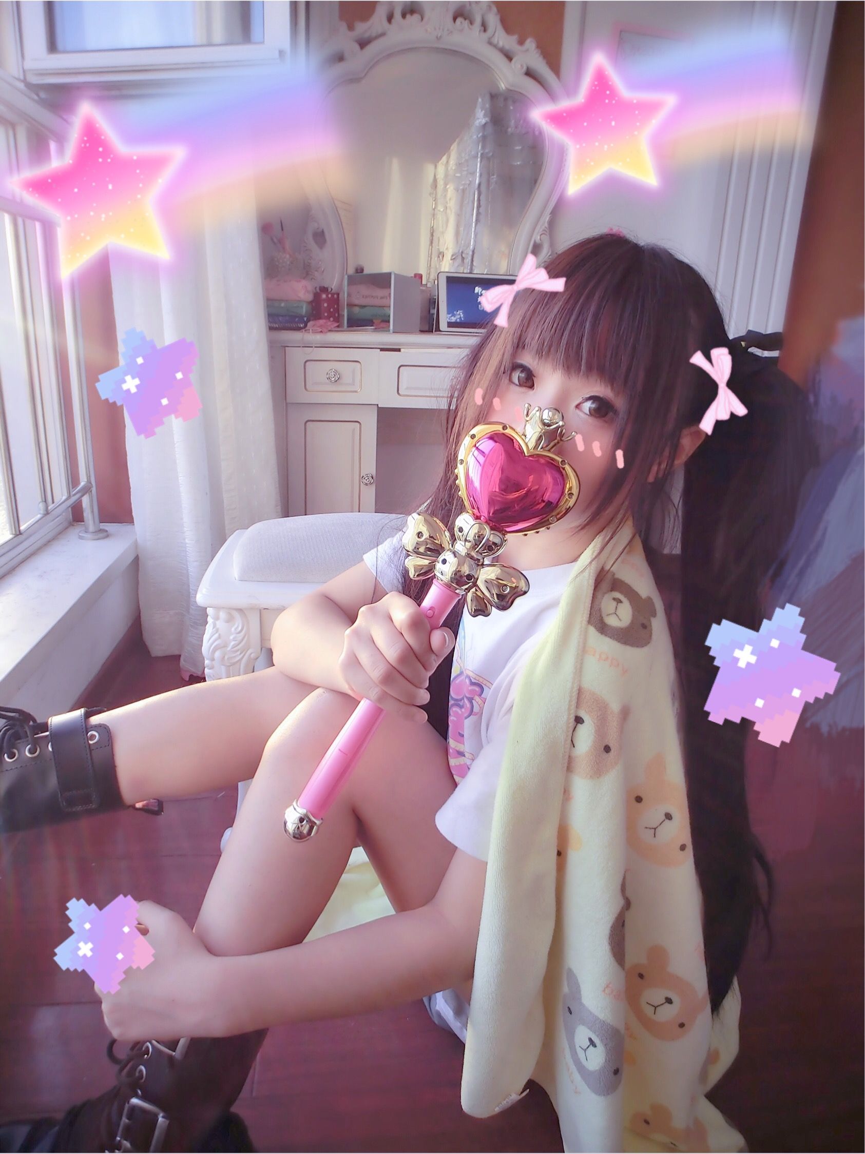 图片[8]-萌妹子Coser摇摇乐yoyo 魔法少女-秀臀网-高品质图集网