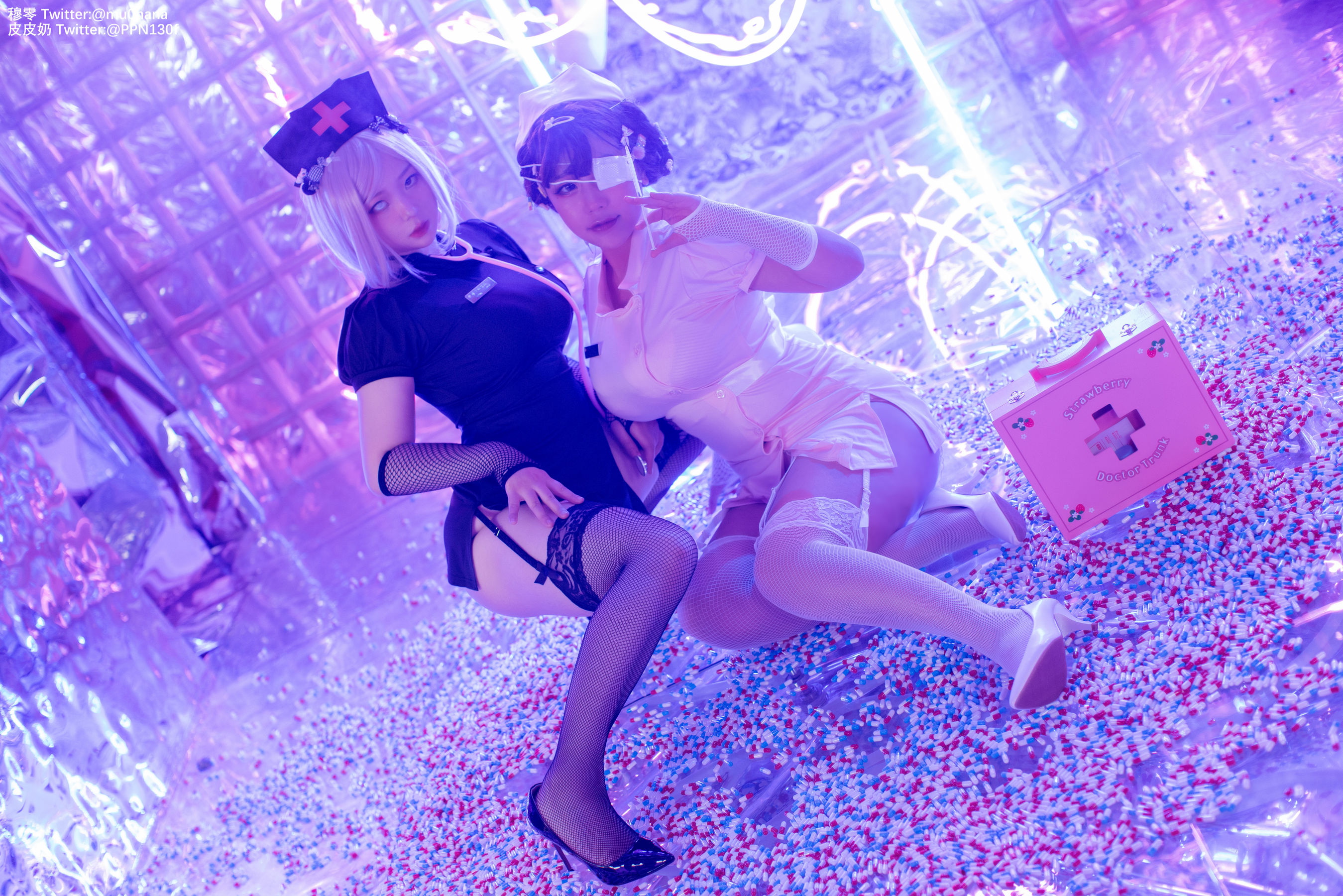 图片[7]-[Cosplay写真] 皮皮奶可可爱了啦 – 万圣节邪恶护士-秀臀网-高品质图集网