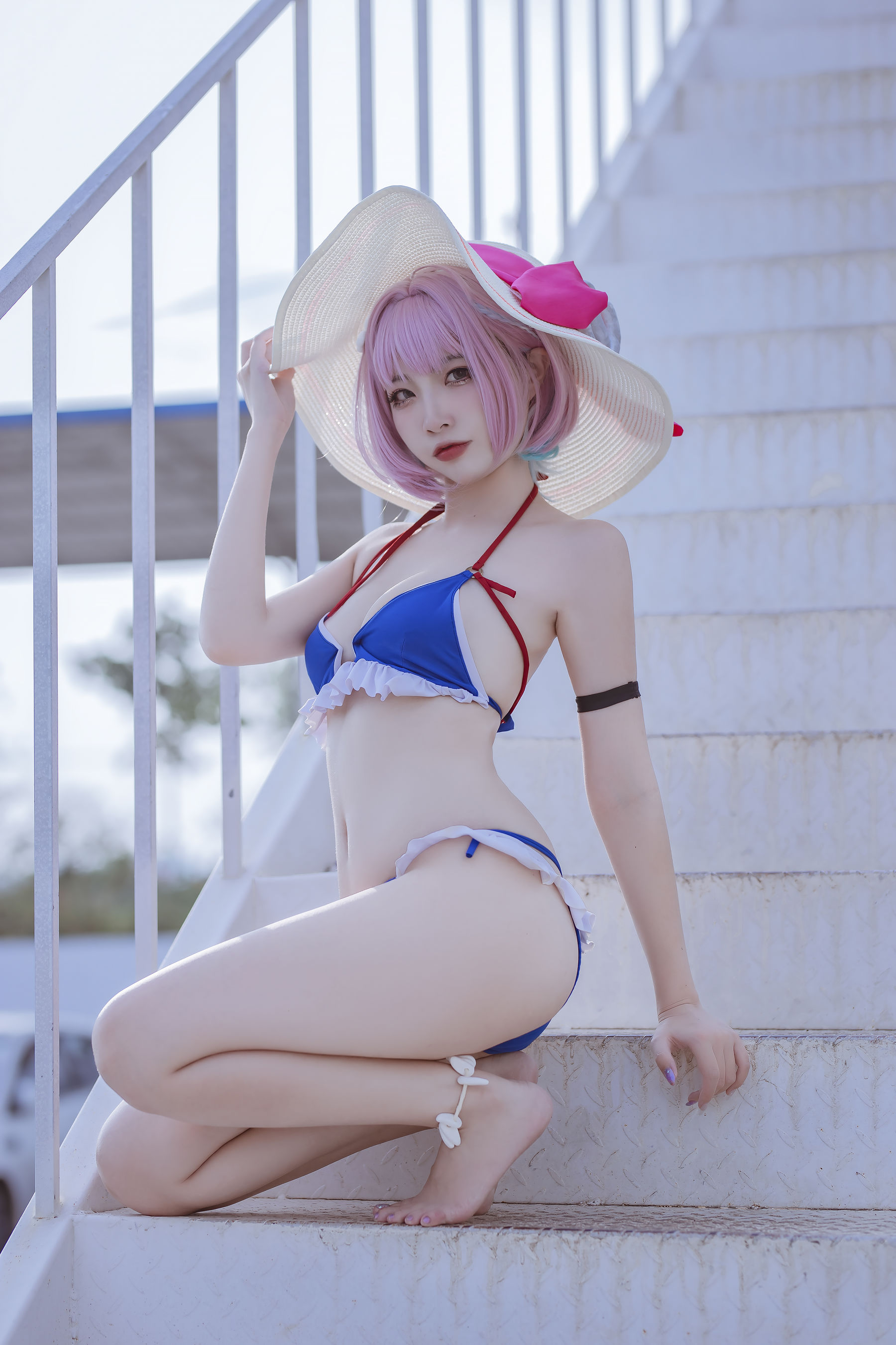 图片[8]-[福利COS] 人气Coser二佐Nisa – 碧蓝 塔尔图泳装-秀臀网-高品质图集网