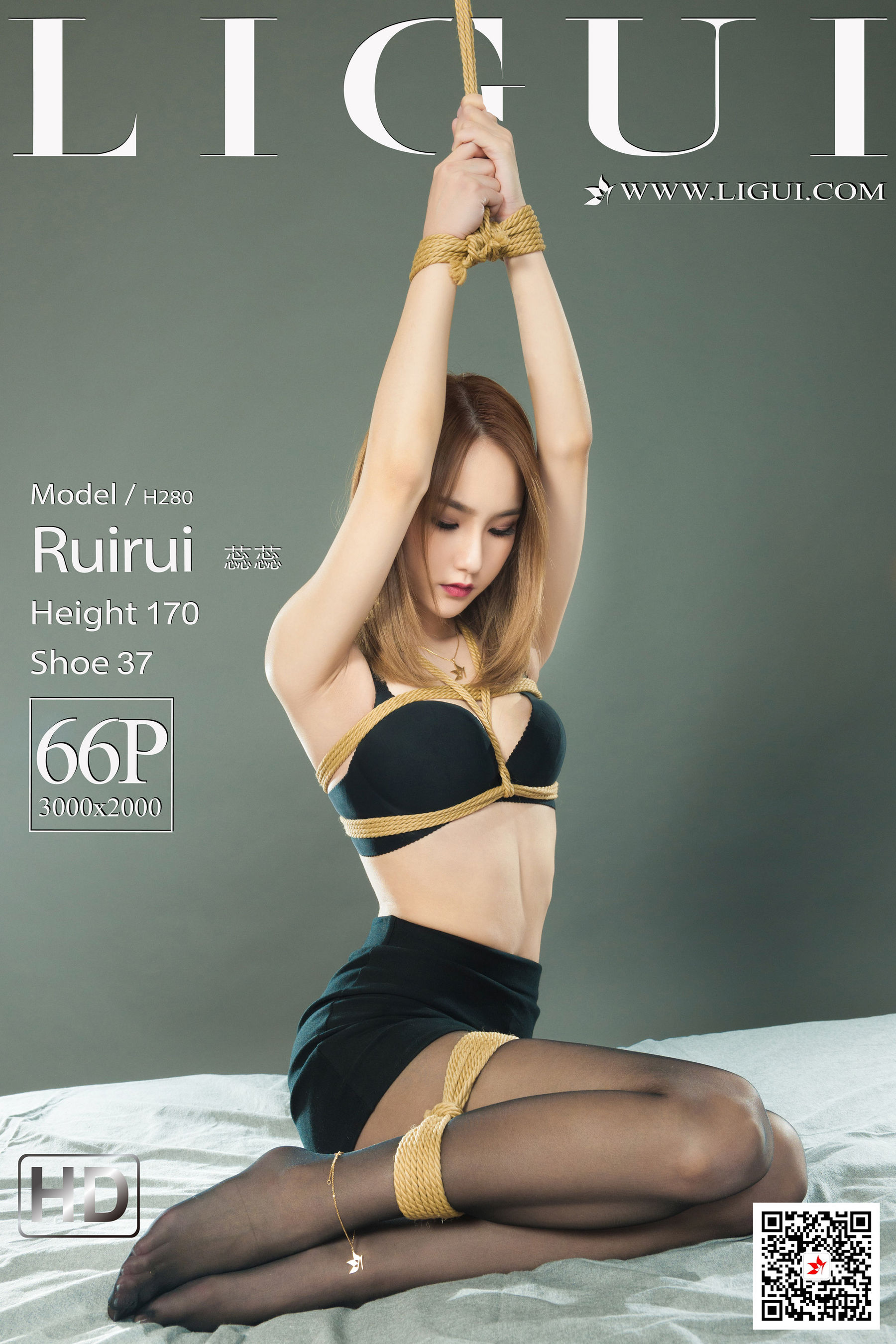 图片[1]-[丽柜美束Ligui] 蕊蕊 《娇蓉囧镜》-秀臀网-高品质图集网
