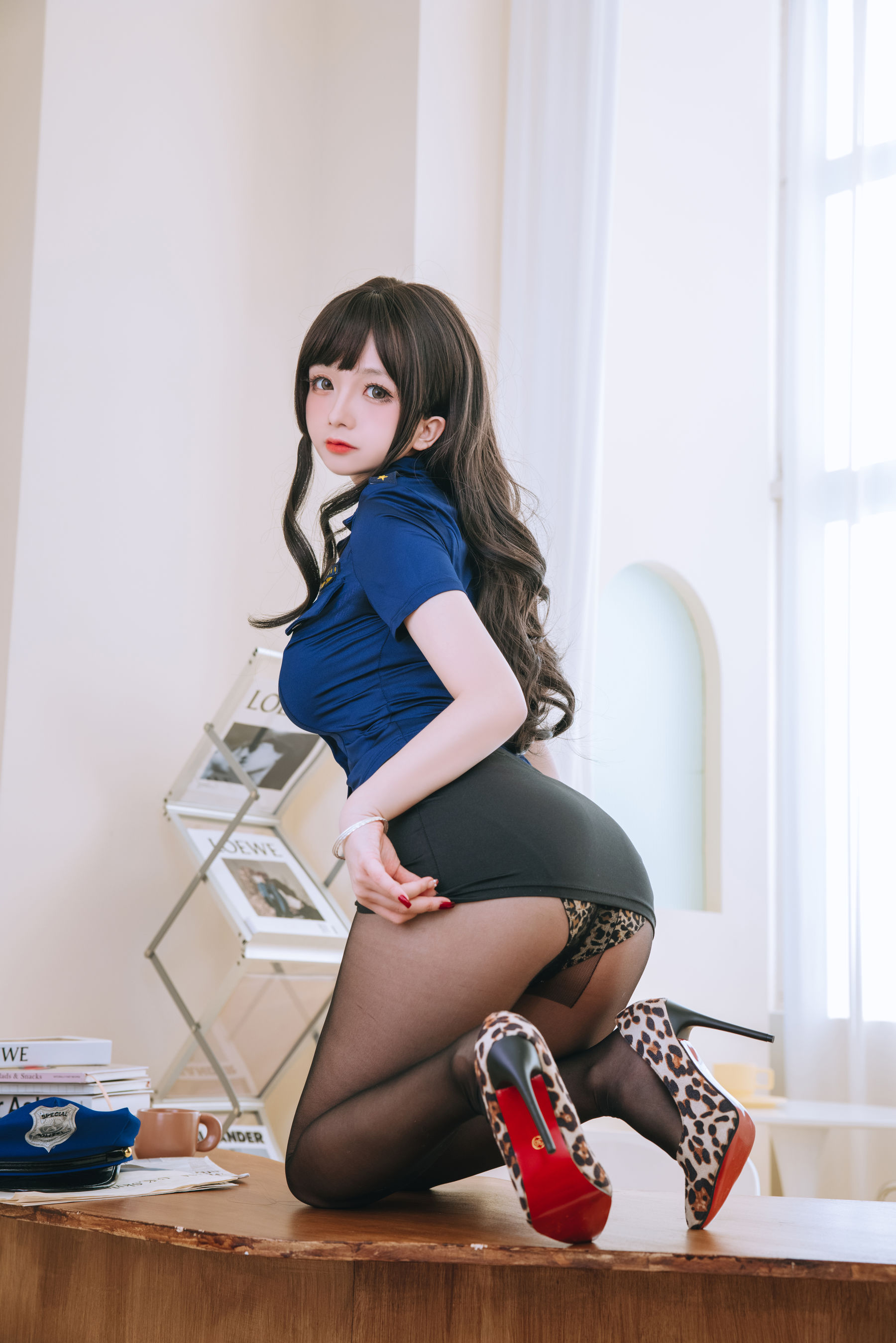 图片[7]-[福利COS] Cosplay日奈娇 – 豹纹女警-秀臀网-高品质图集网