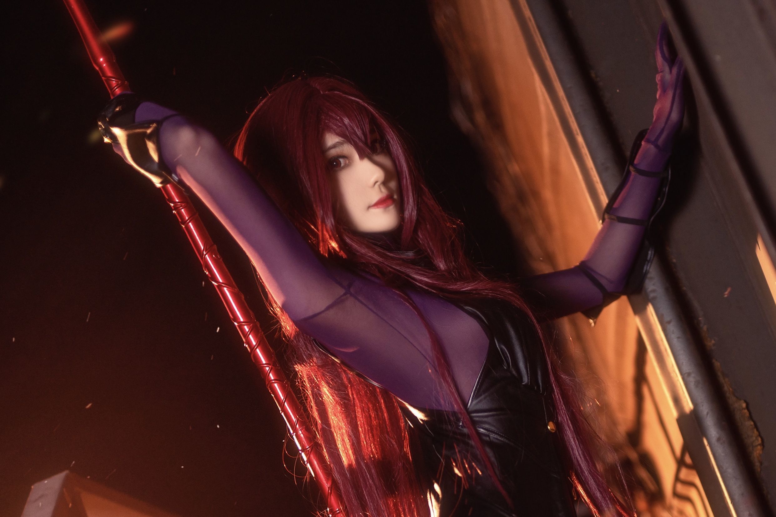 [COS福利] 动漫博主南桃Momoko – 斯卡哈二破-蕾丝百合网-美图分享,Cosplay美图,私房写真,套图下载