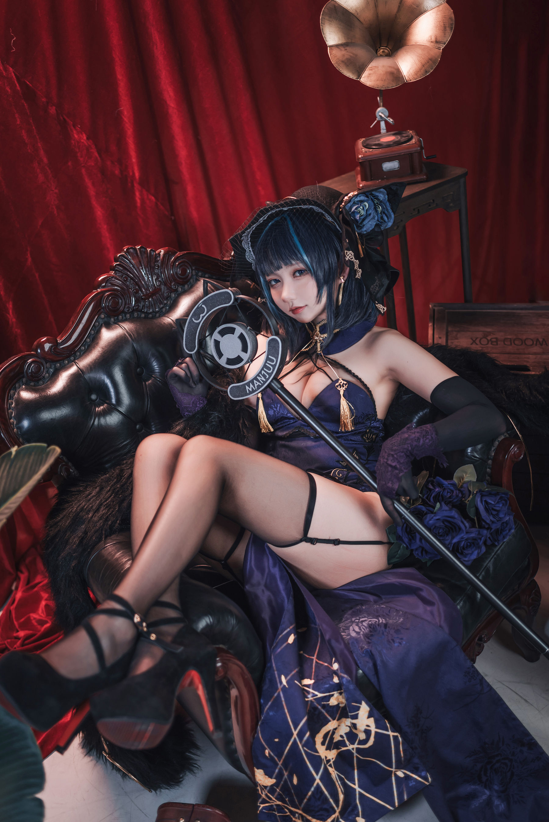 [网红COS] 是一只熊仔吗 – 柴郡 音乐绚烂-蕾丝百合网-美图分享,Cosplay美图,私房写真,套图下载