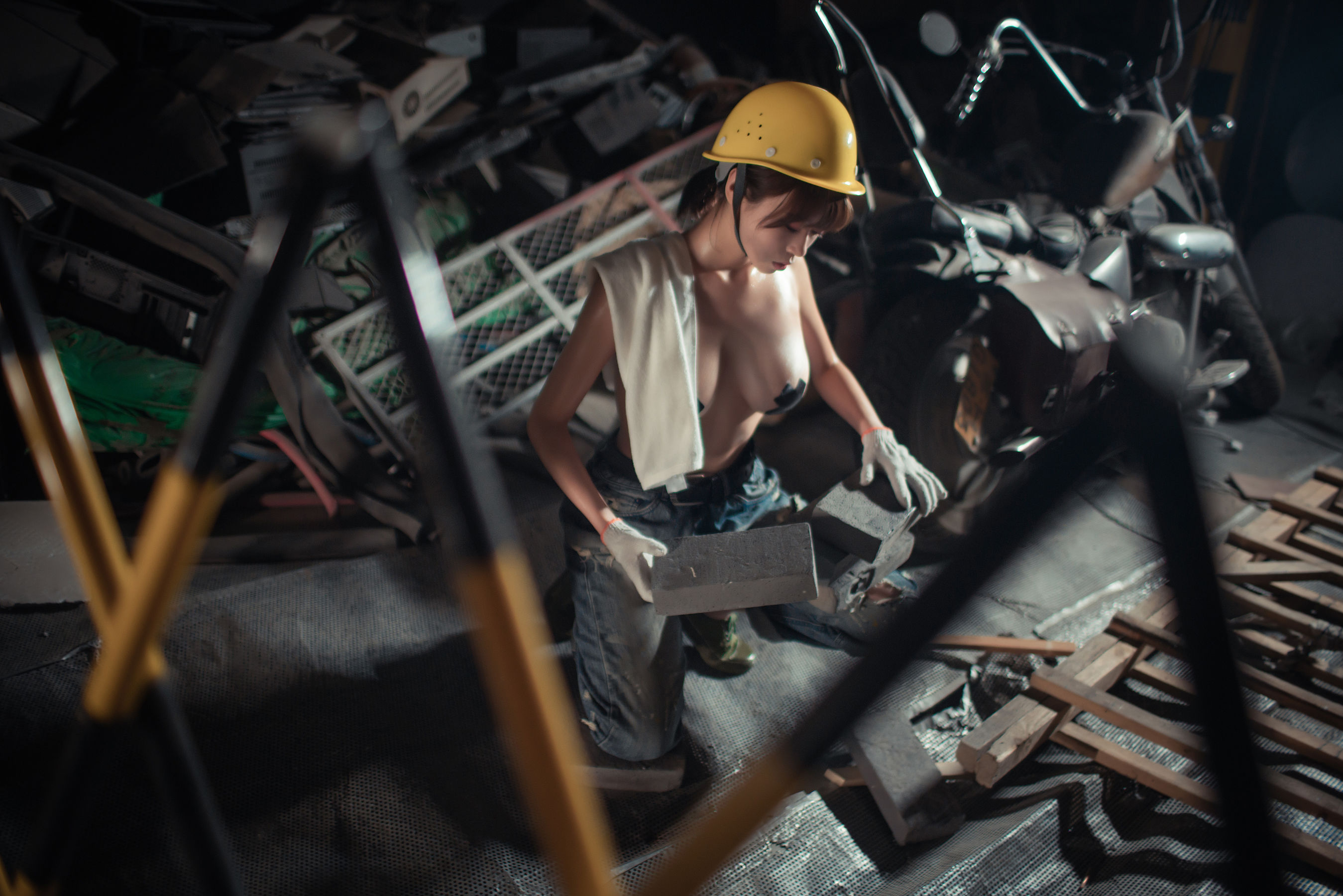 图片[7]-[Cosplay写真] 萌妹奈汐酱nice – 咱们工人有力量-秀臀网-高品质图集网