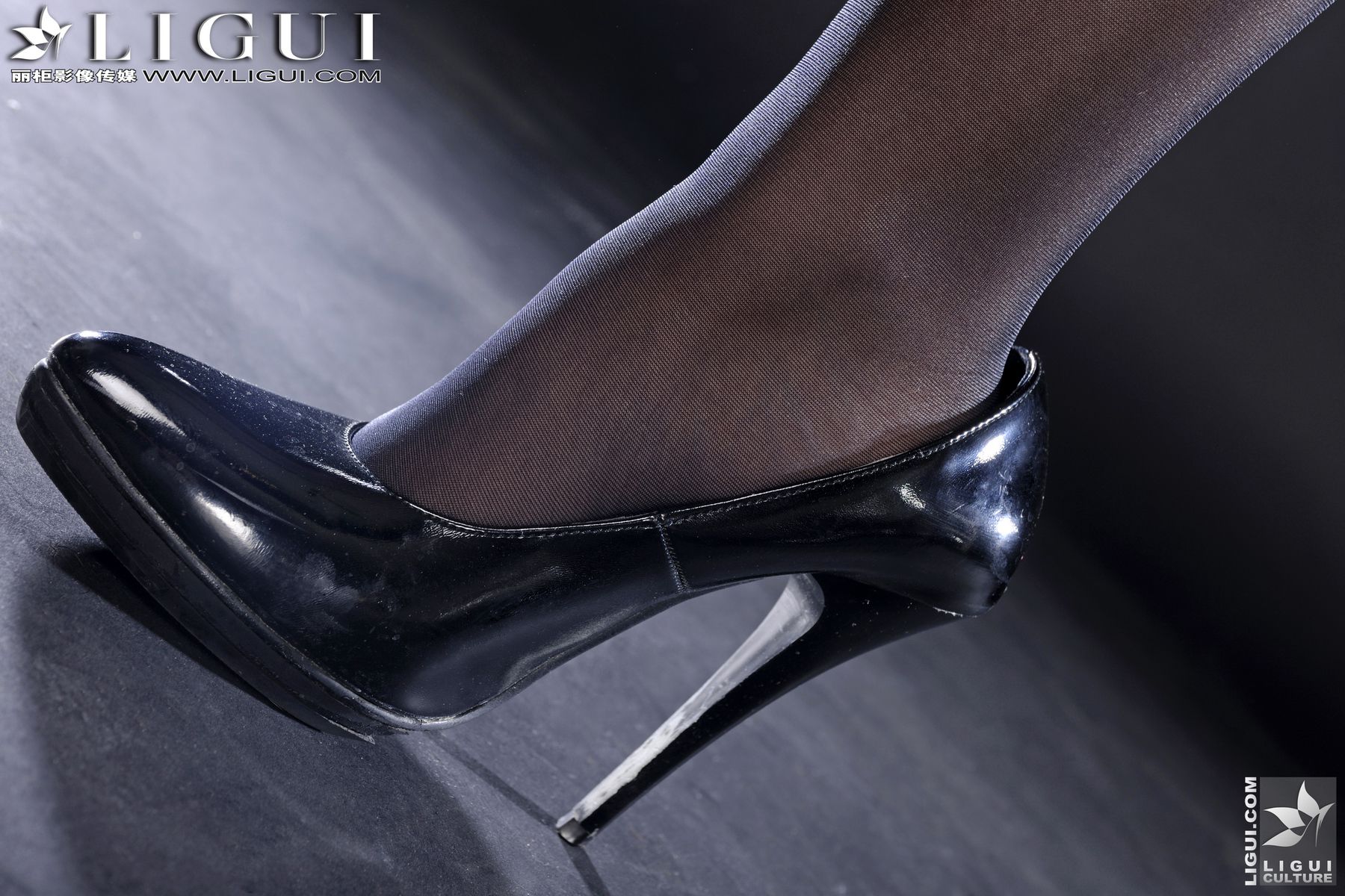 图片[7]-Model 苏菲《黑丝女警》 [丽柜美束LiGui] 美腿玉足写真图片-秀臀网-高品质图集网