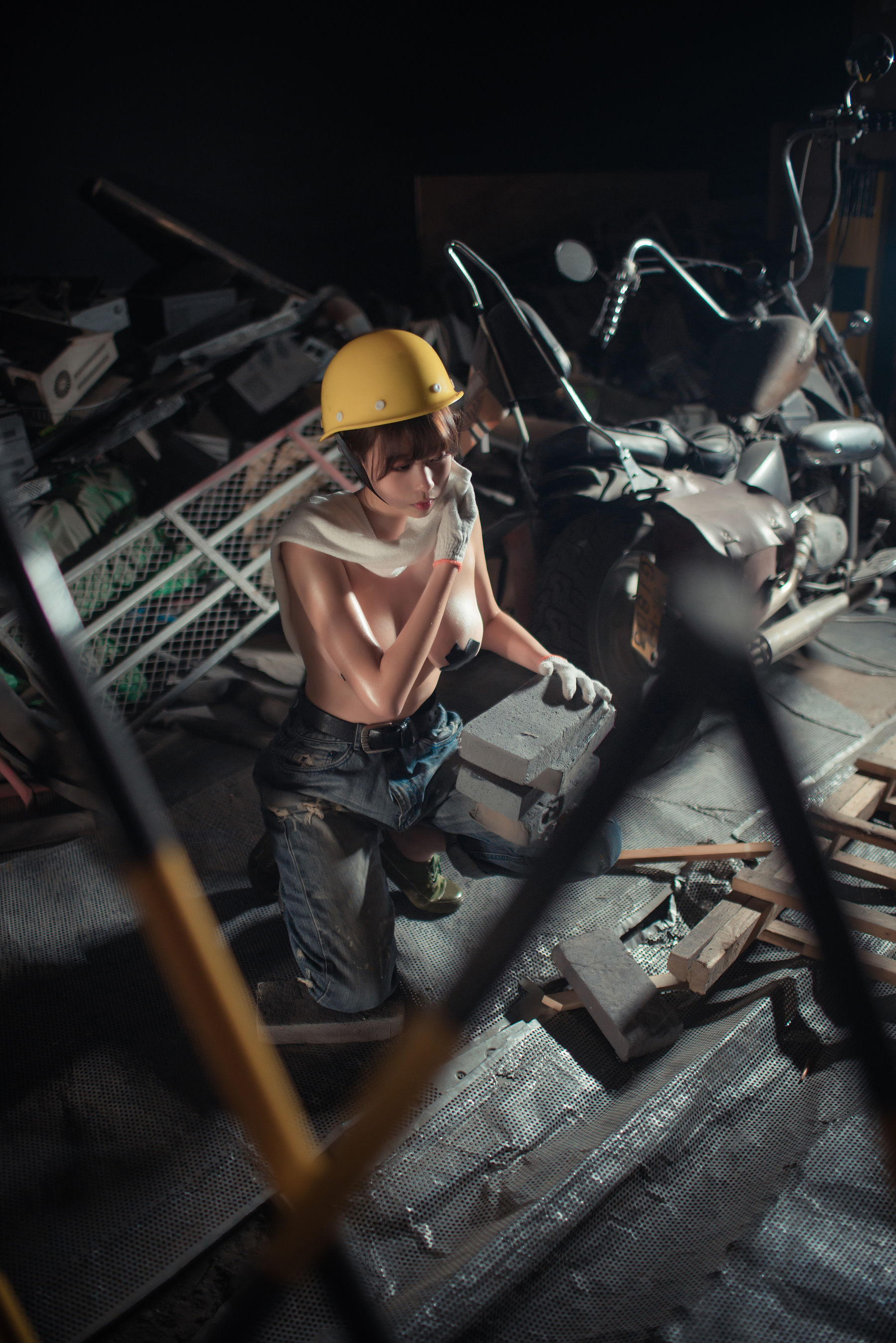 图片[8]-[Cosplay写真] 萌妹奈汐酱nice – 咱们工人有力量-秀臀网-高品质图集网