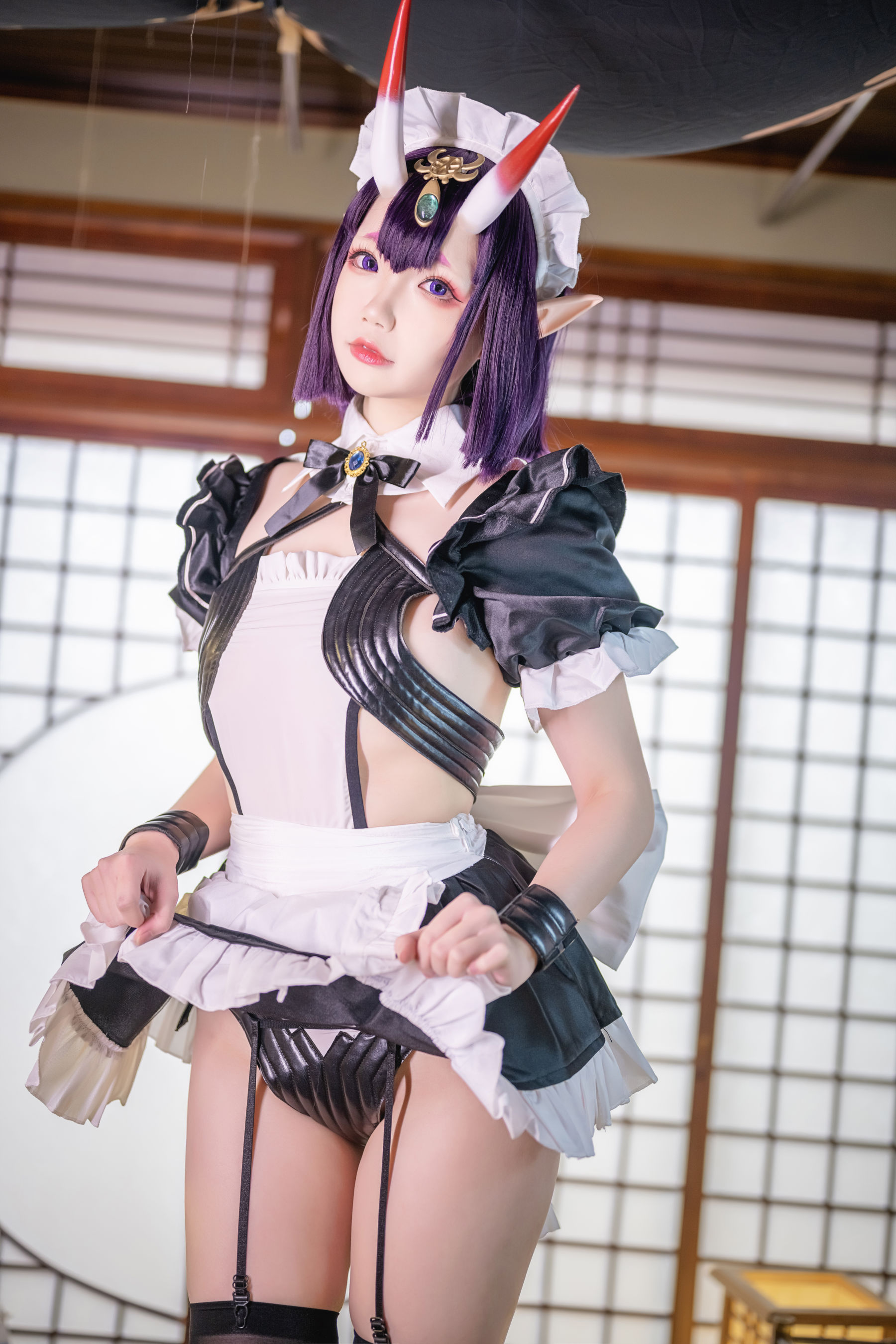 图片[4]-[福利COS] 动漫博主雪晴Astra – 酒吞童子 女仆-蕾丝百合网-美图分享,Cosplay美图,私房写真,套图下载