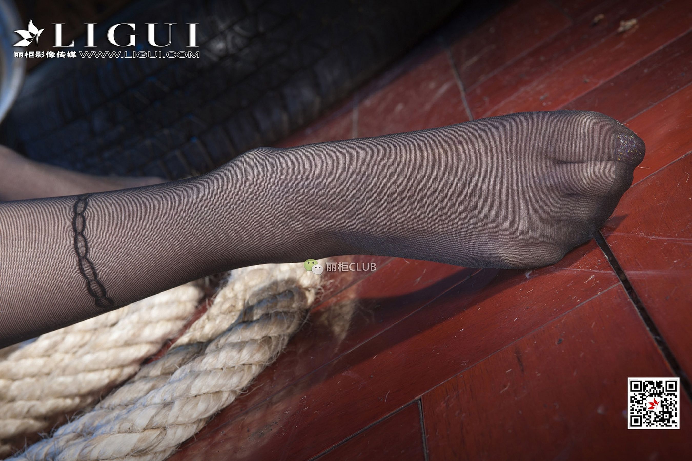 图片[8]-Mode 袁颖芬《黑丝高跟绳艺》 [丽柜Ligui]-秀臀网-高品质图集网