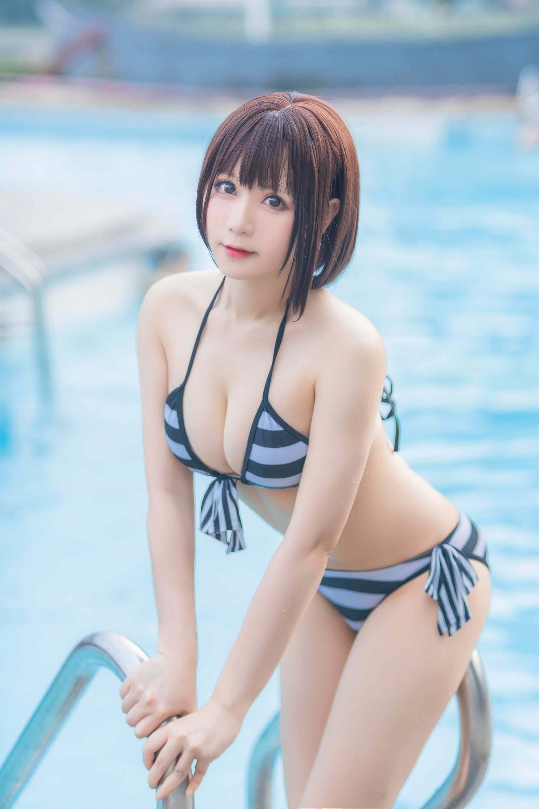 图片[9]-[COS福利] 萌妹子Nyako喵子 – 加藤惠泳装-秀臀网-高品质图集网