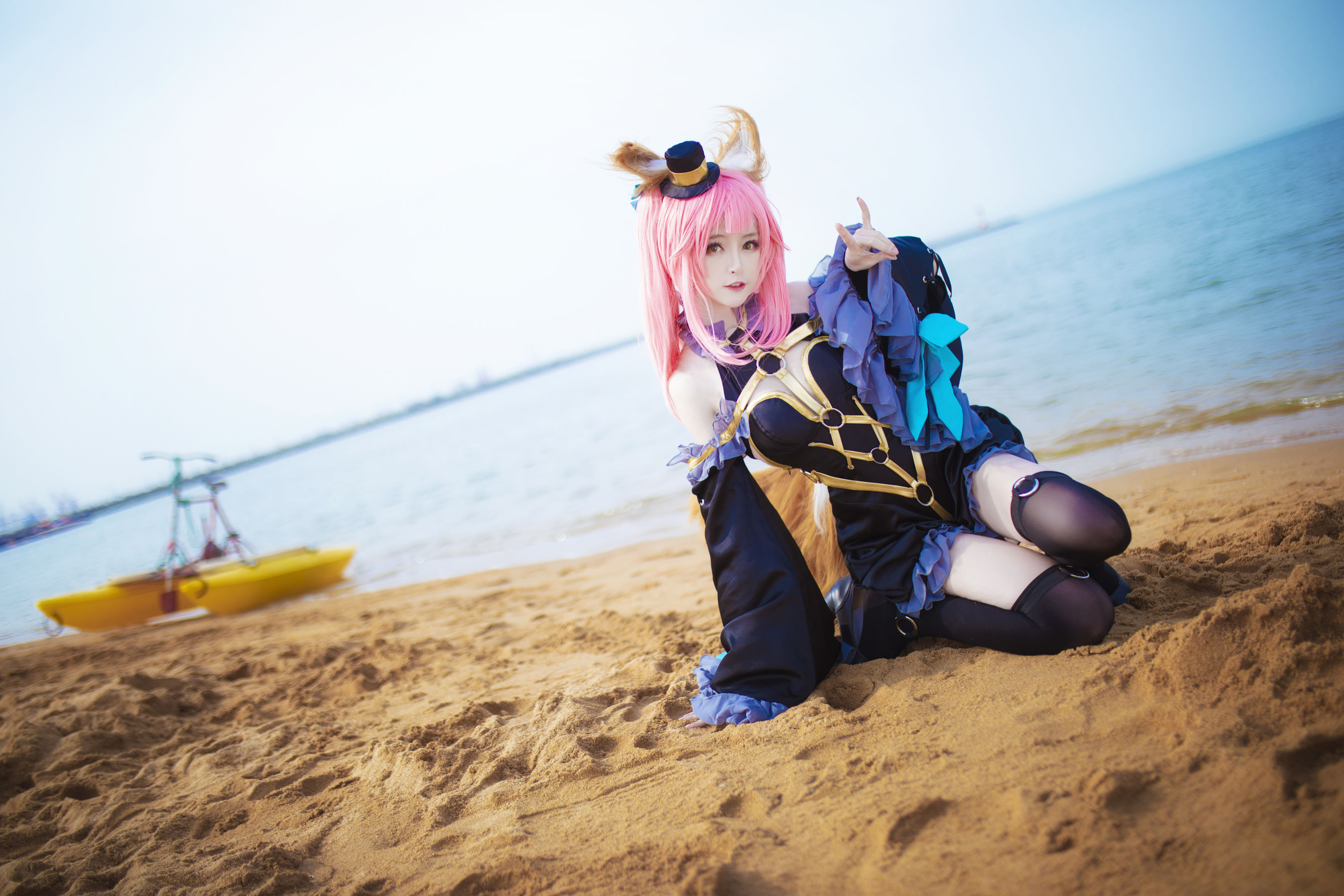 [Cosplay写真] 萌宠博主yui金鱼 – 魔术师玉藻前-蕾丝百合网-美图分享,Cosplay美图,私房写真,套图下载