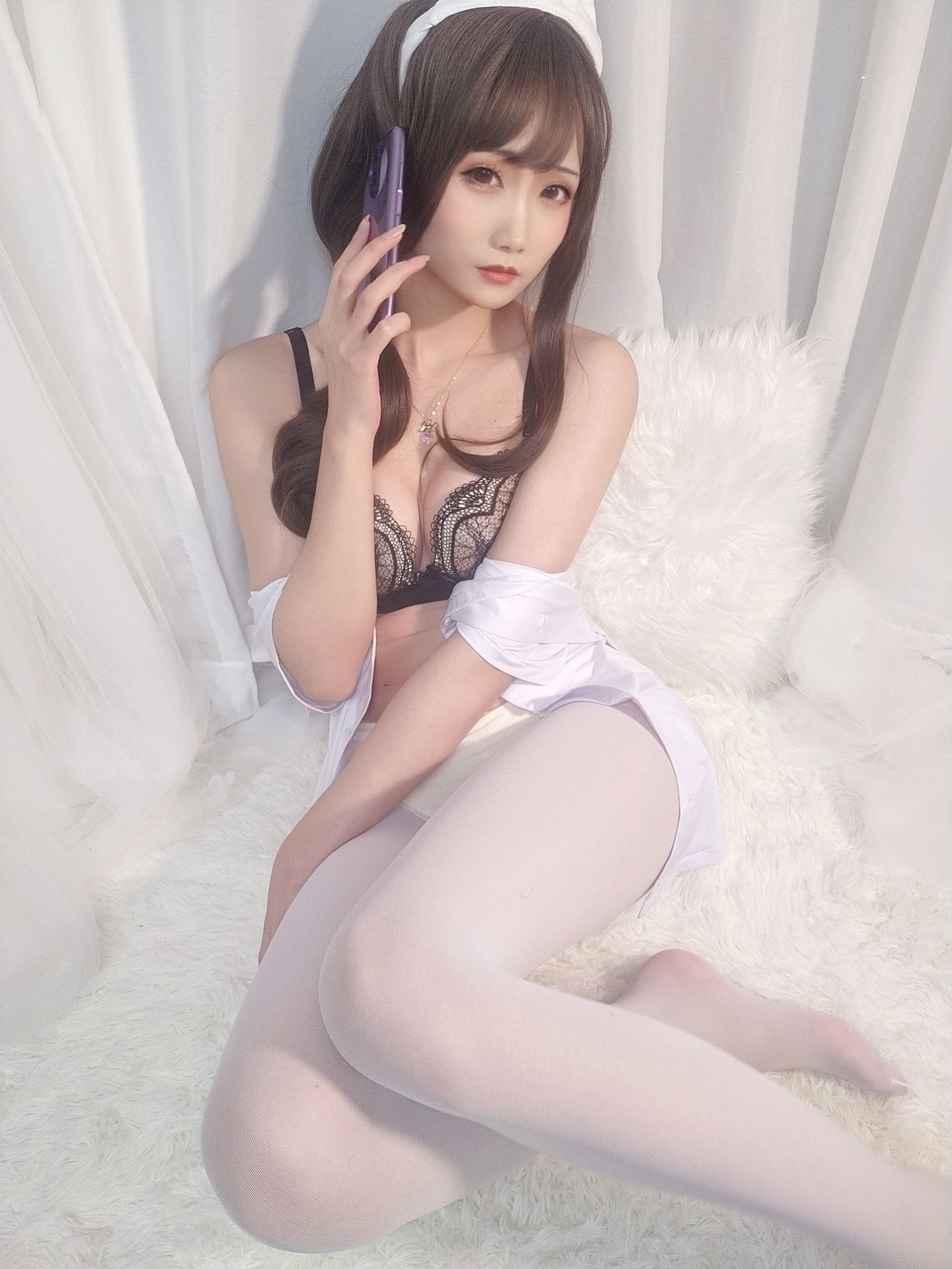 图片[7]-[Cosplay] 动漫博主曉美媽 – (圣诞自拍)护士人妻-秀臀网-高品质图集网