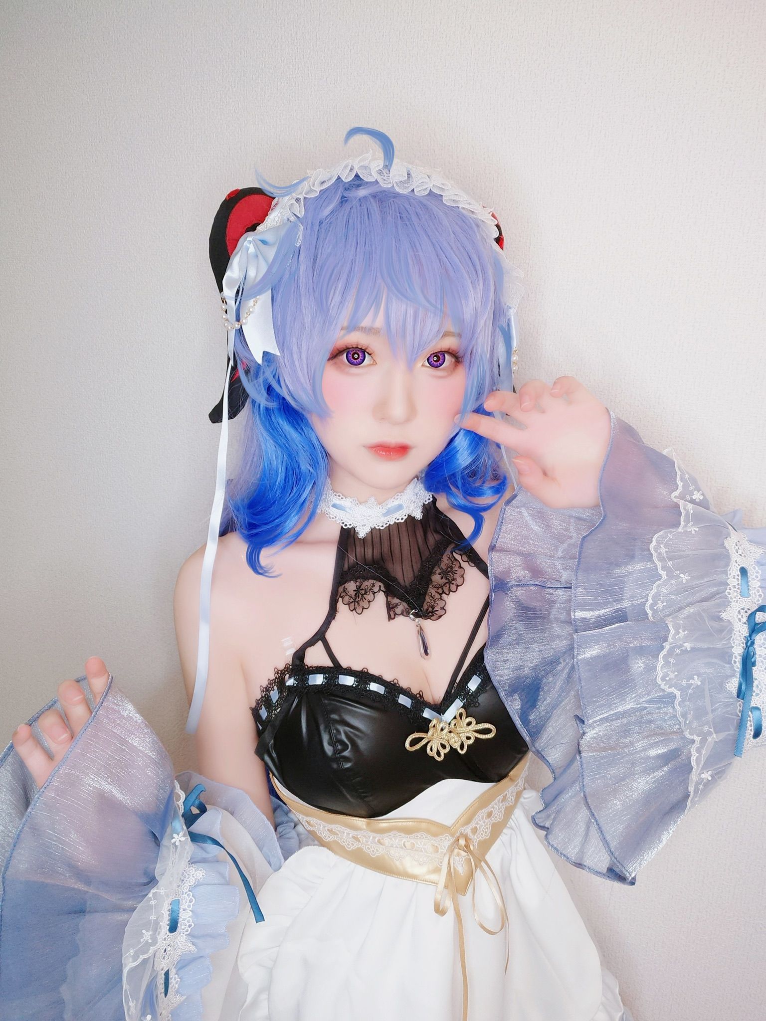 图片[4]-[福利COS] Yuki亭 – 甘雨メイド-蕾丝百合网-美图分享,Cosplay美图,私房写真,套图下载