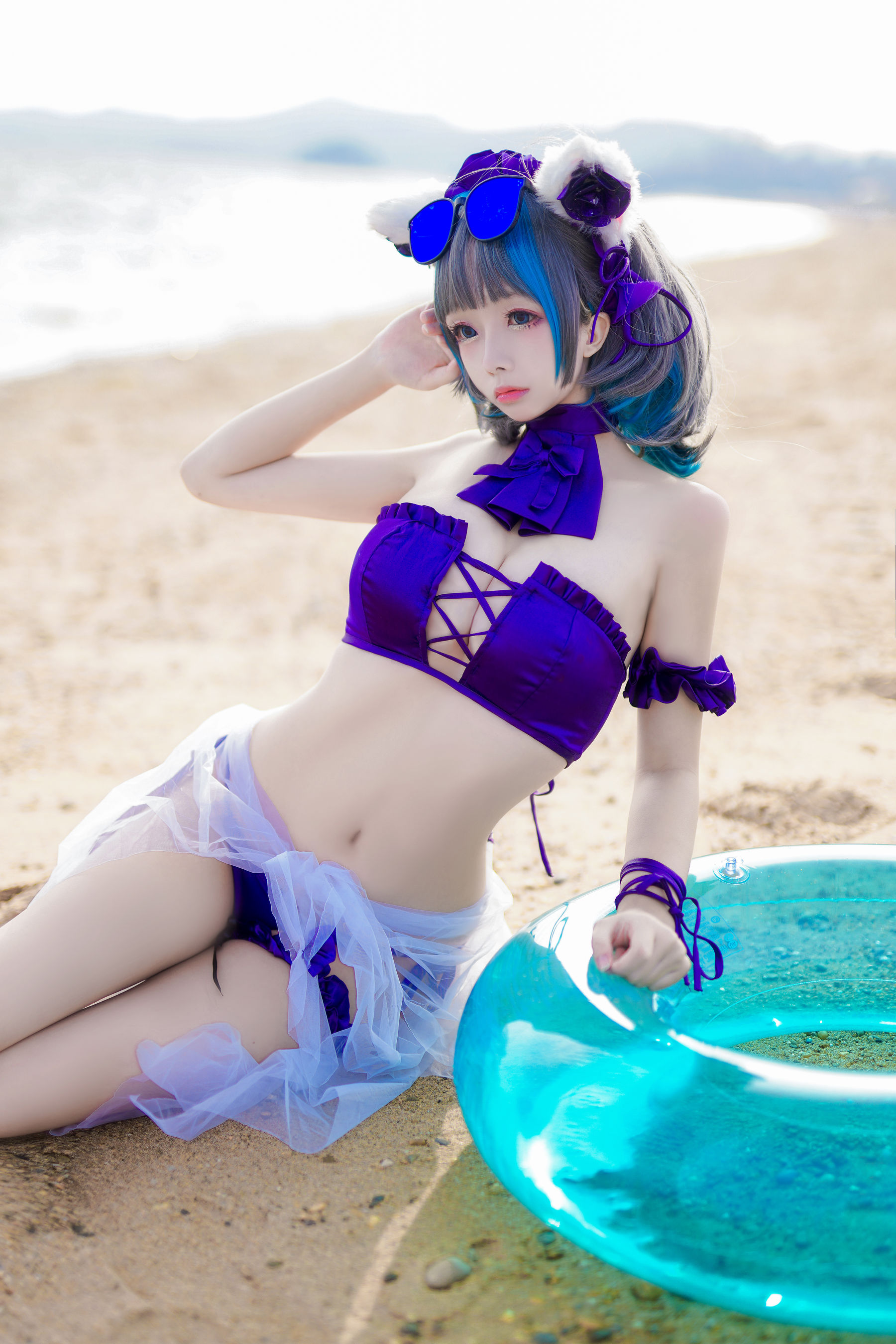 [COS福利] Cosplay日奈娇 – 柴郡猫泳装-蕾丝百合网-美图分享,Cosplay美图,私房写真,套图下载