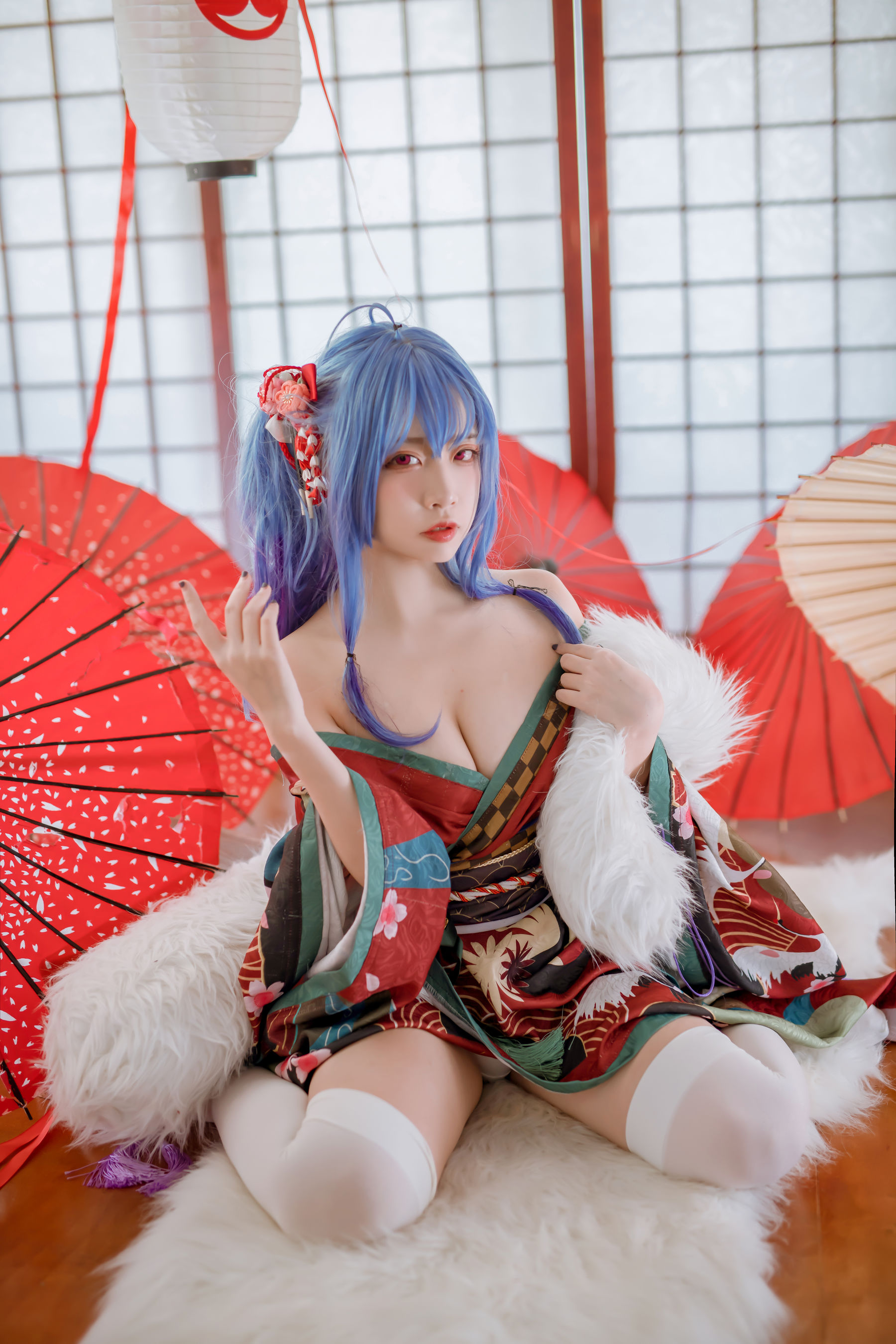 图片[8]-[福利COS] 人气Coser二佐Nisa – 碧蓝 圣路易斯和服-秀臀网-高品质图集网