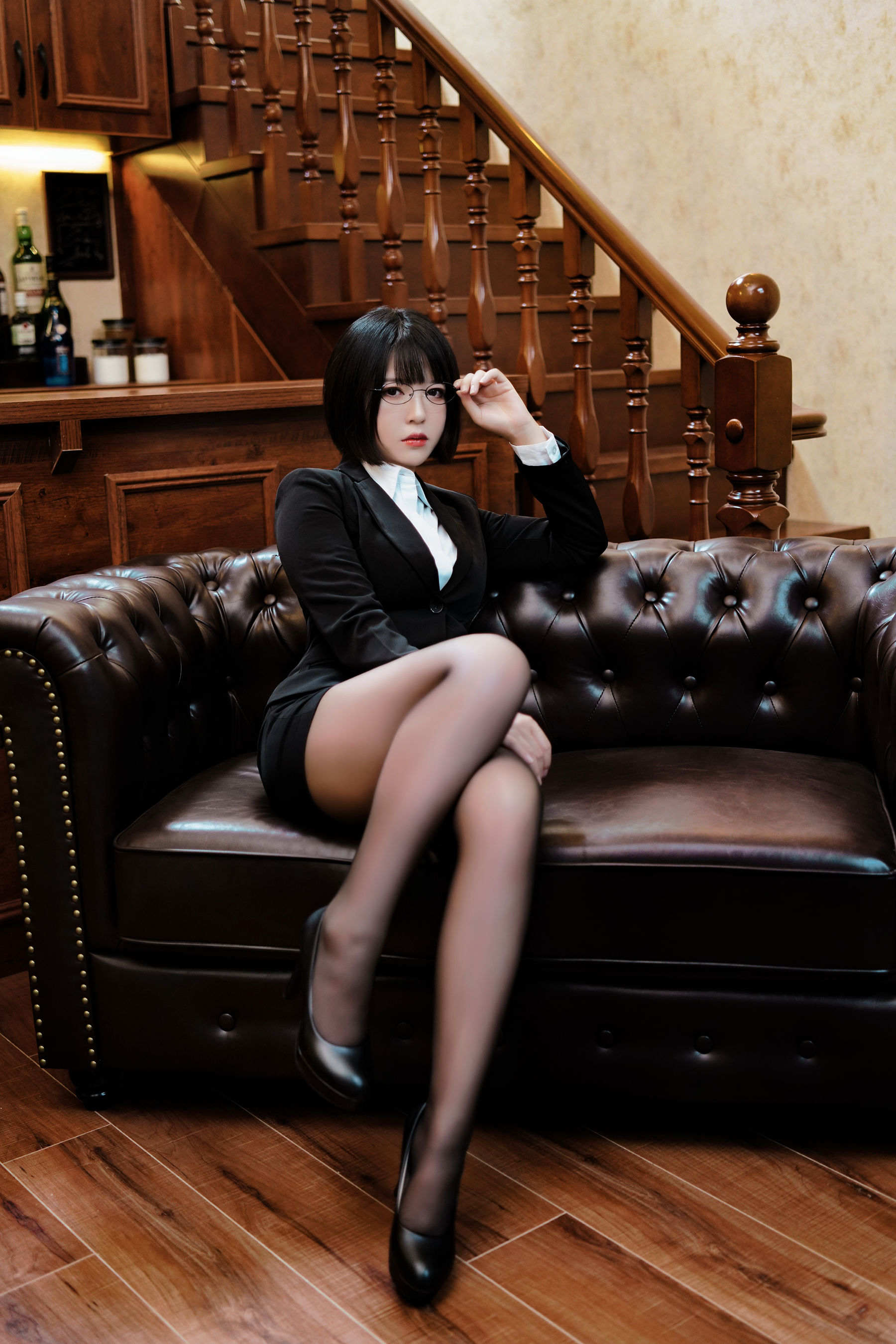 图片[2]-[网红COSER写真] 半半子 – OL様-蕾丝百合网-美图分享,Cosplay美图,私房写真,套图下载