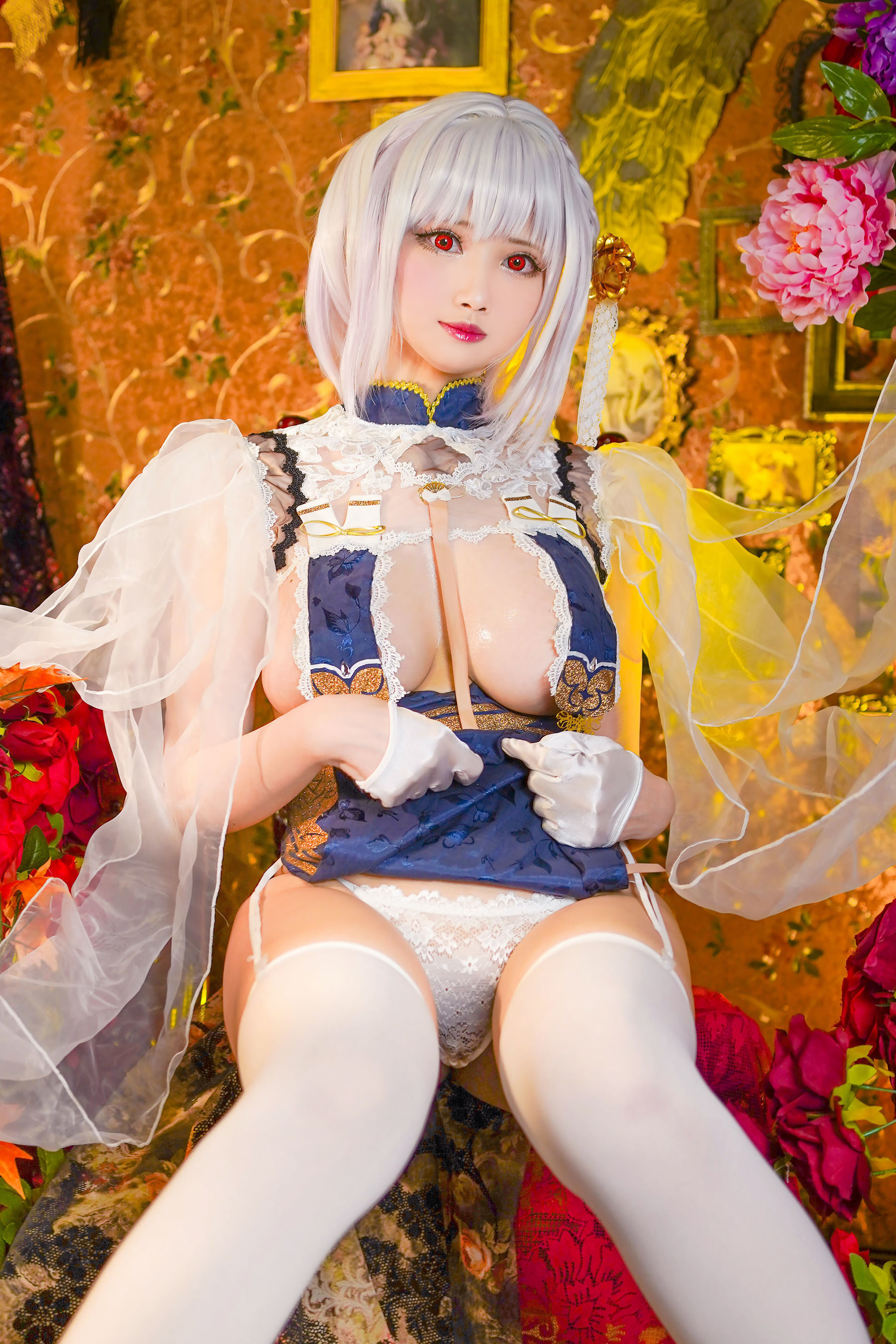图片[2]-[网红COSER写真] Coser萱-KaYa – 天狼星旗袍-蕾丝百合网-美图分享,Cosplay美图,私房写真,套图下载