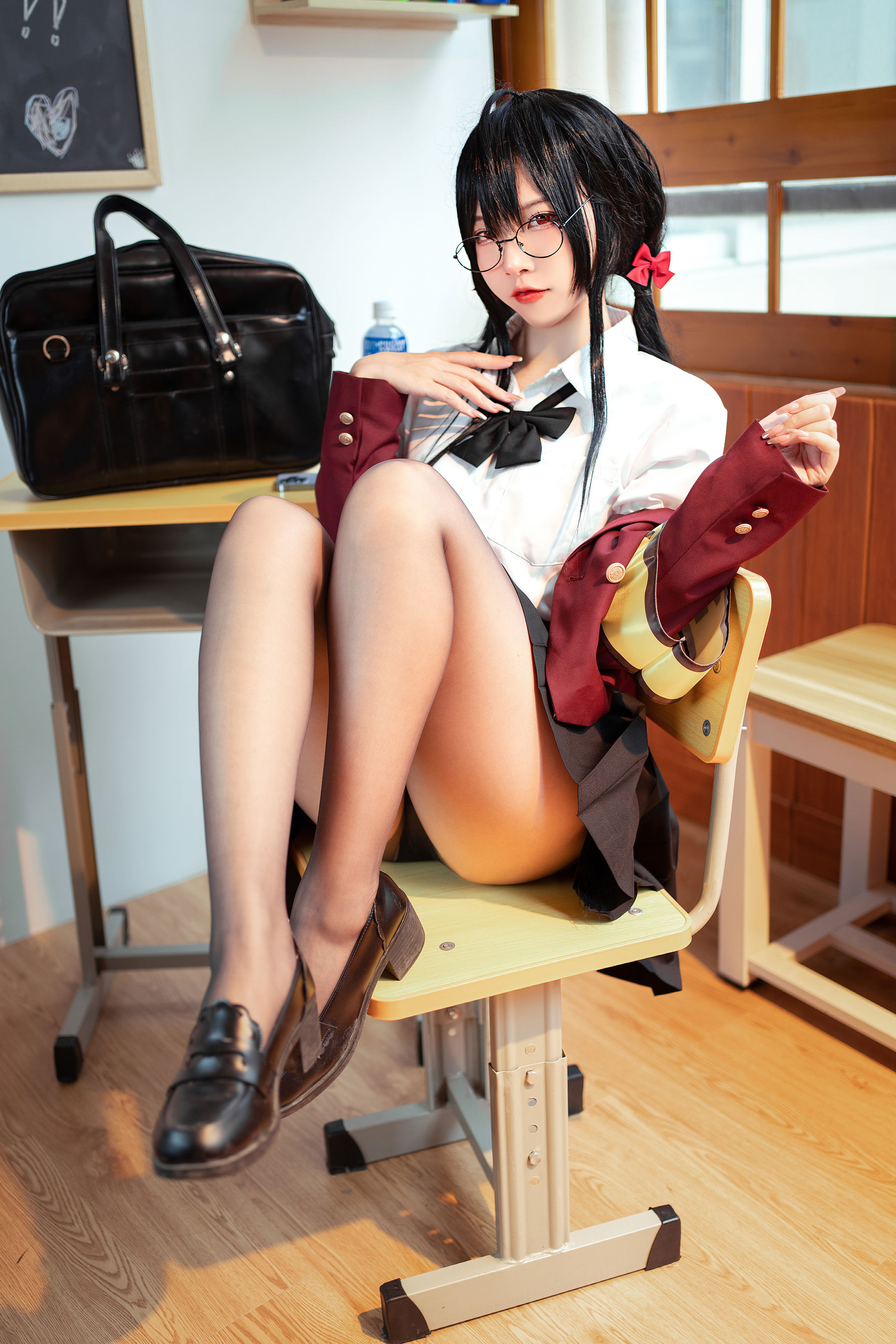 图片[6]-[福利COS] 人气Coser二佐Nisa – 碧蓝大凤JK-秀臀网-高品质图集网