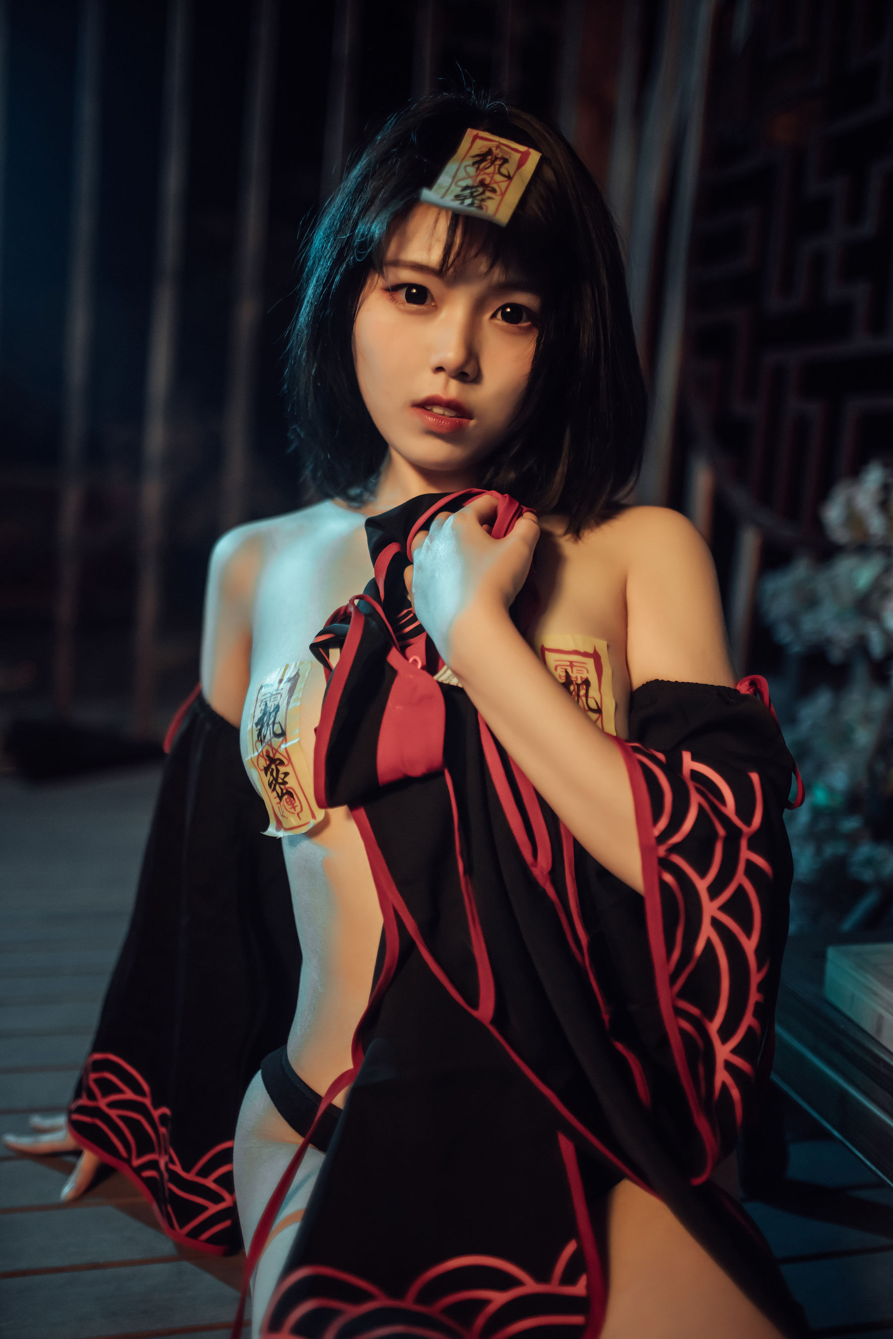 图片[9]-[Cosplay写真] 七月喵子 – 小僵尸-秀臀网-高品质图集网
