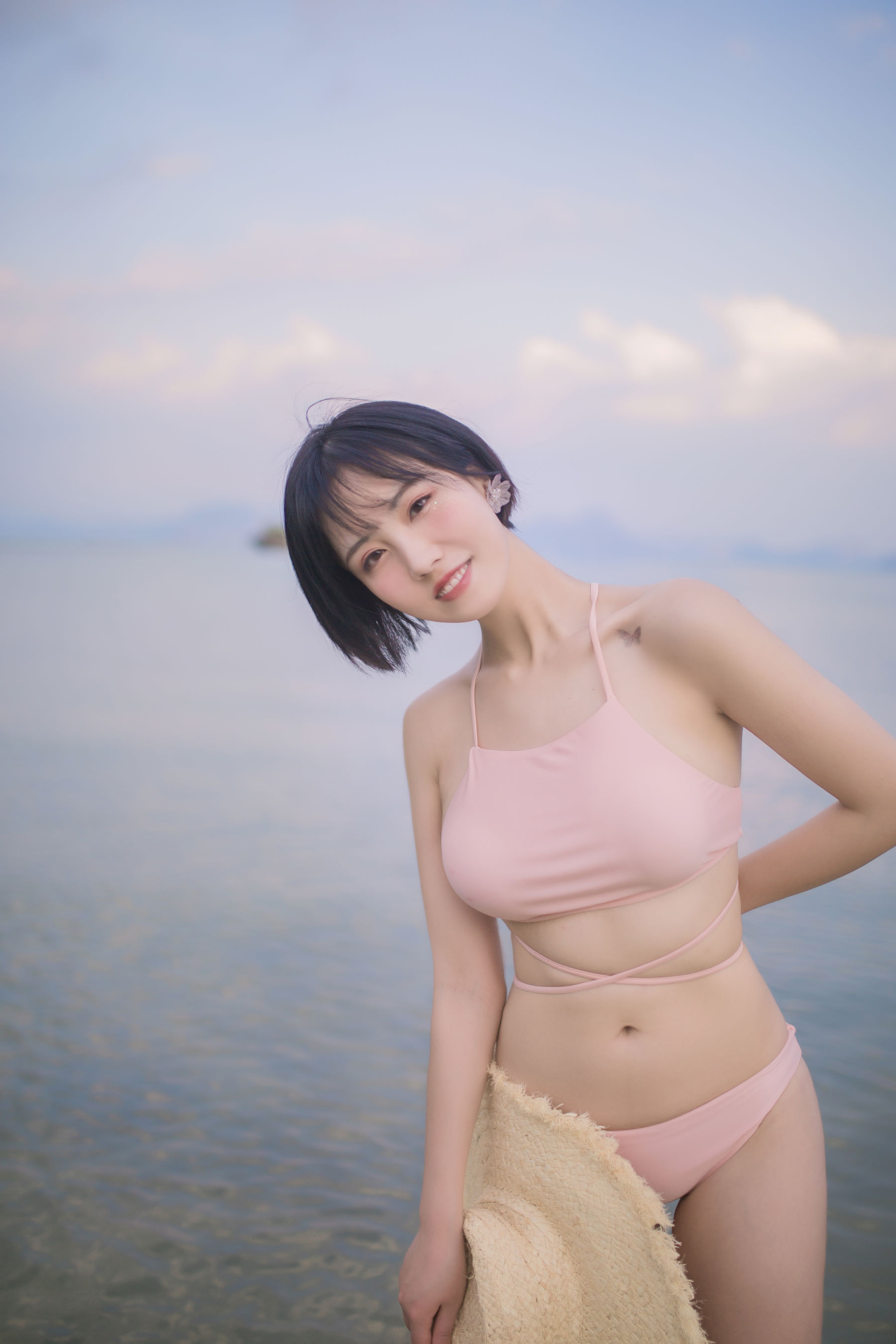 图片[8]-[福利COS] 次元少女念雪ww – 粉色泳衣-秀臀网-高品质图集网