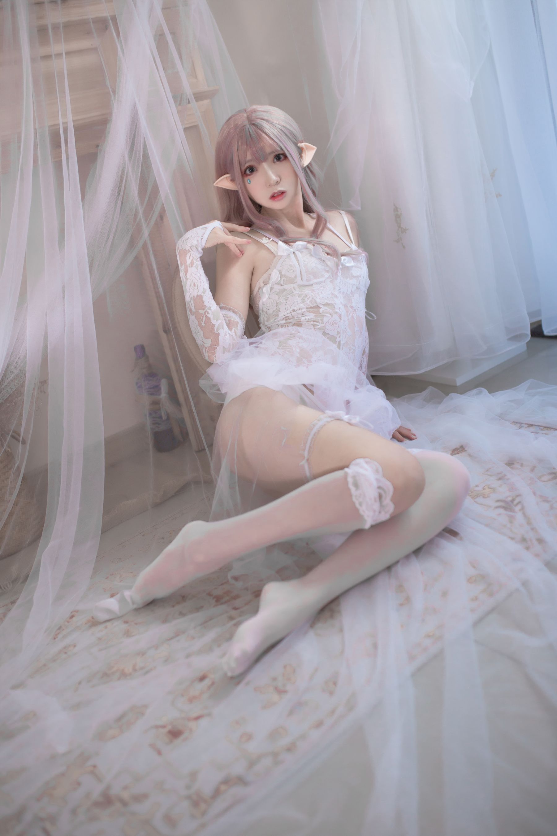 图片[8]-[Cosplay写真] 疯猫ss – 纯白精灵-秀臀网-高品质图集网