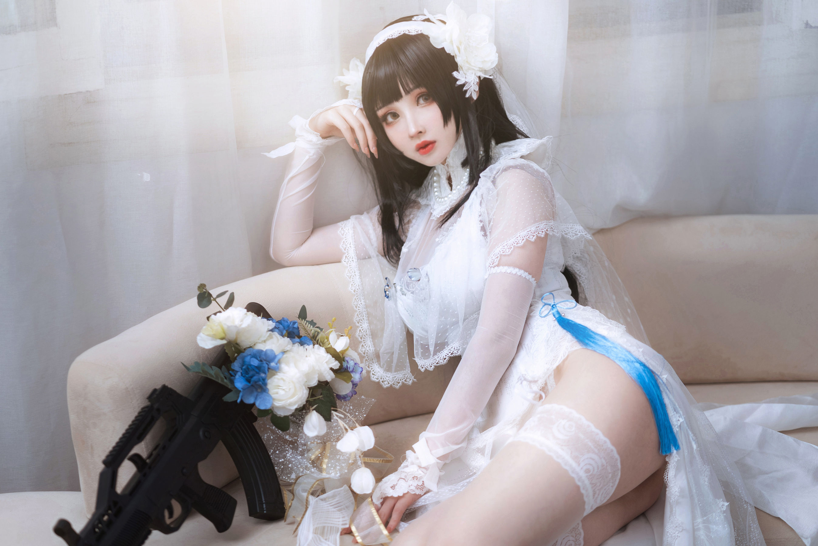 图片[2]-[网红COSER写真] COS福利rioko凉凉子 – 95花嫁-蕾丝百合网-美图分享,Cosplay美图,私房写真,套图下载