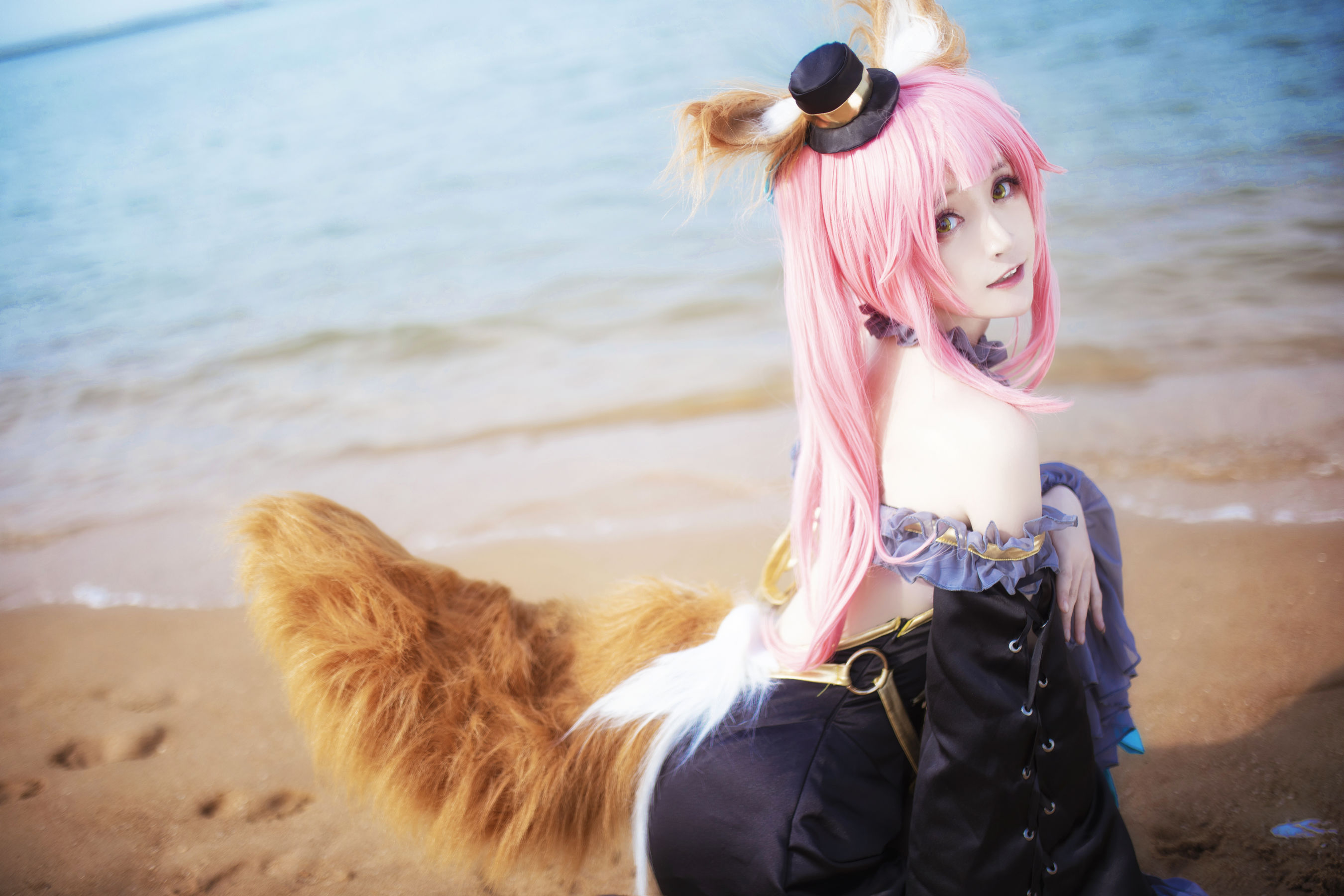 图片[2]-[Cosplay写真] 萌宠博主yui金鱼 – 魔术师玉藻前-蕾丝百合网-美图分享,Cosplay美图,私房写真,套图下载