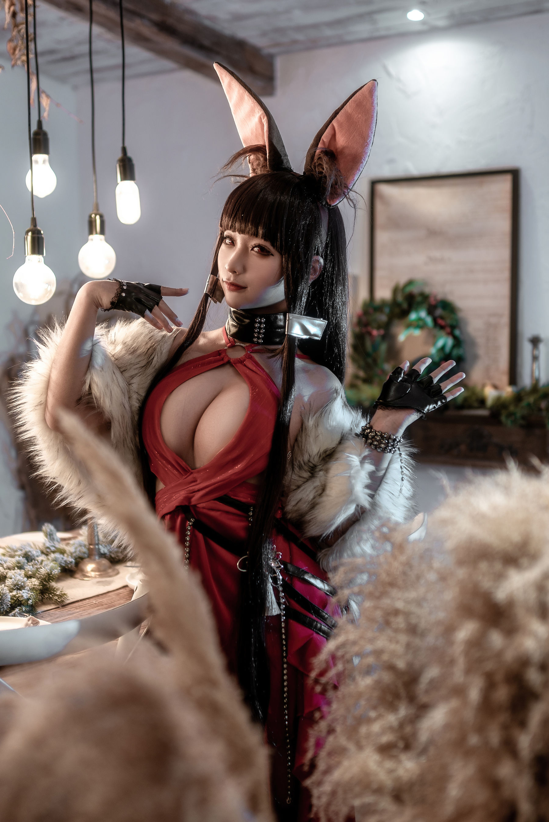 图片[2]-动漫博主蠢沫沫 – Akagi Ruby-Laced Beauty (Azur Lane)-蕾丝百合网-美图分享,Cosplay美图,私房写真,套图下载
