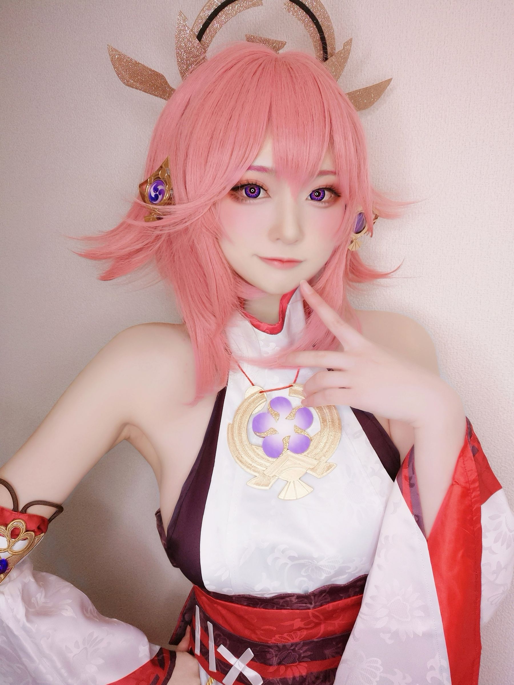 [福利COS] Yuki亭 – 八重神子-蕾丝百合网-美图分享,Cosplay美图,私房写真,套图下载
