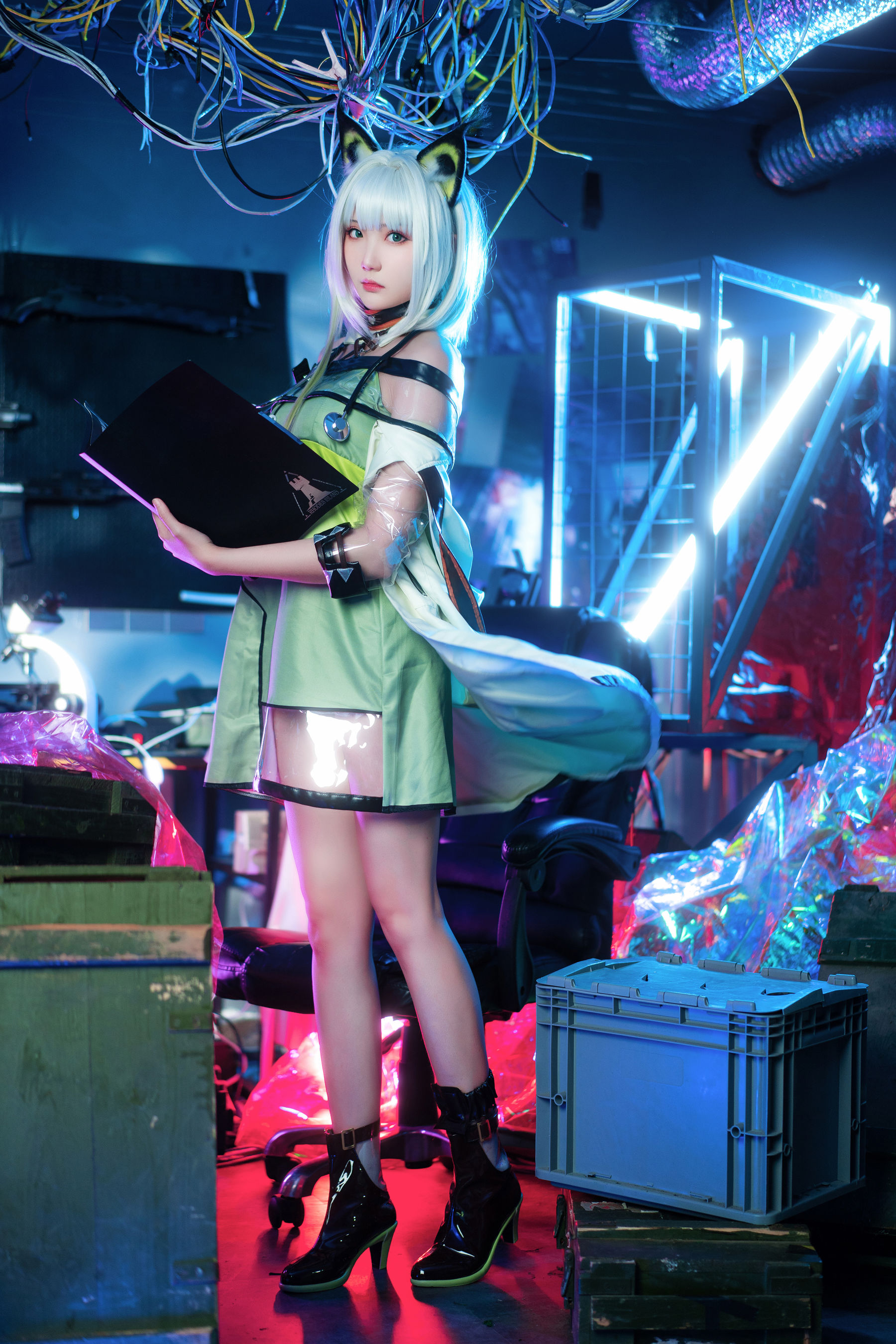 图片[8]-Coser瓜希酱福利 明日方舟 凯尔希-秀臀网-高品质图集网